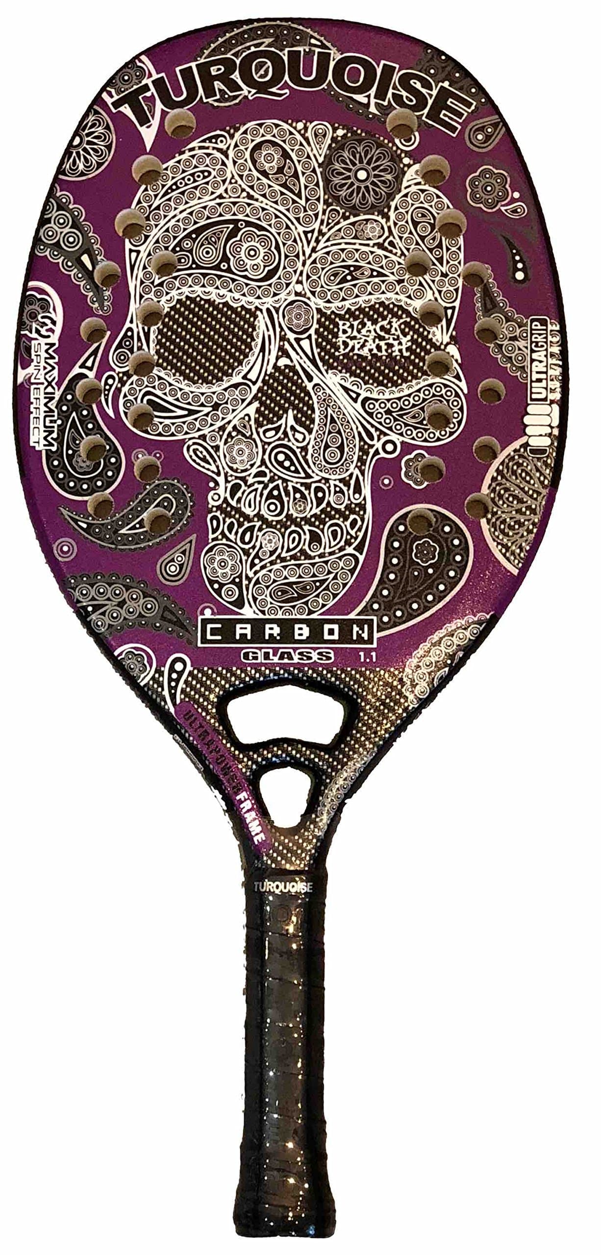 Beach tennis Racket Turquoise Black Death Challenge Violet 2018