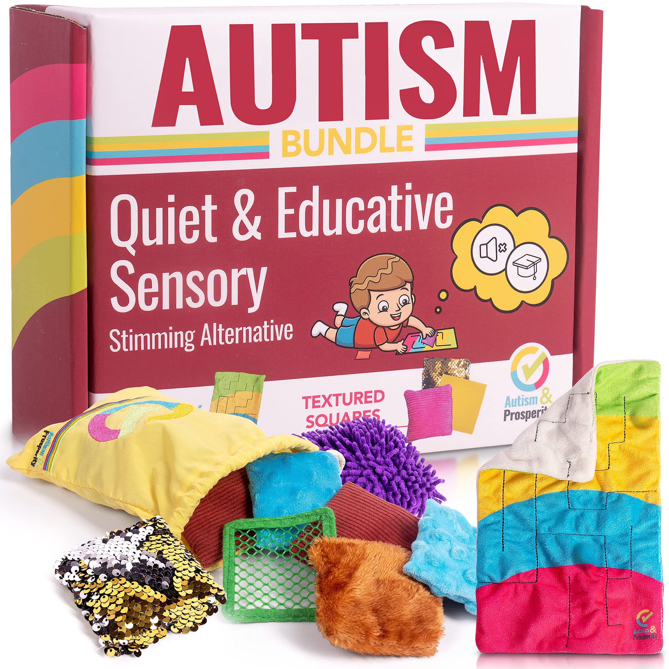 Quiet & Educative Sensory Special Education Classroom Must Haves – Autism Toys Autism Products & Gifts, Sensory Toys for Kids with Autism Toddler Ages 3 4 5 7 8 12