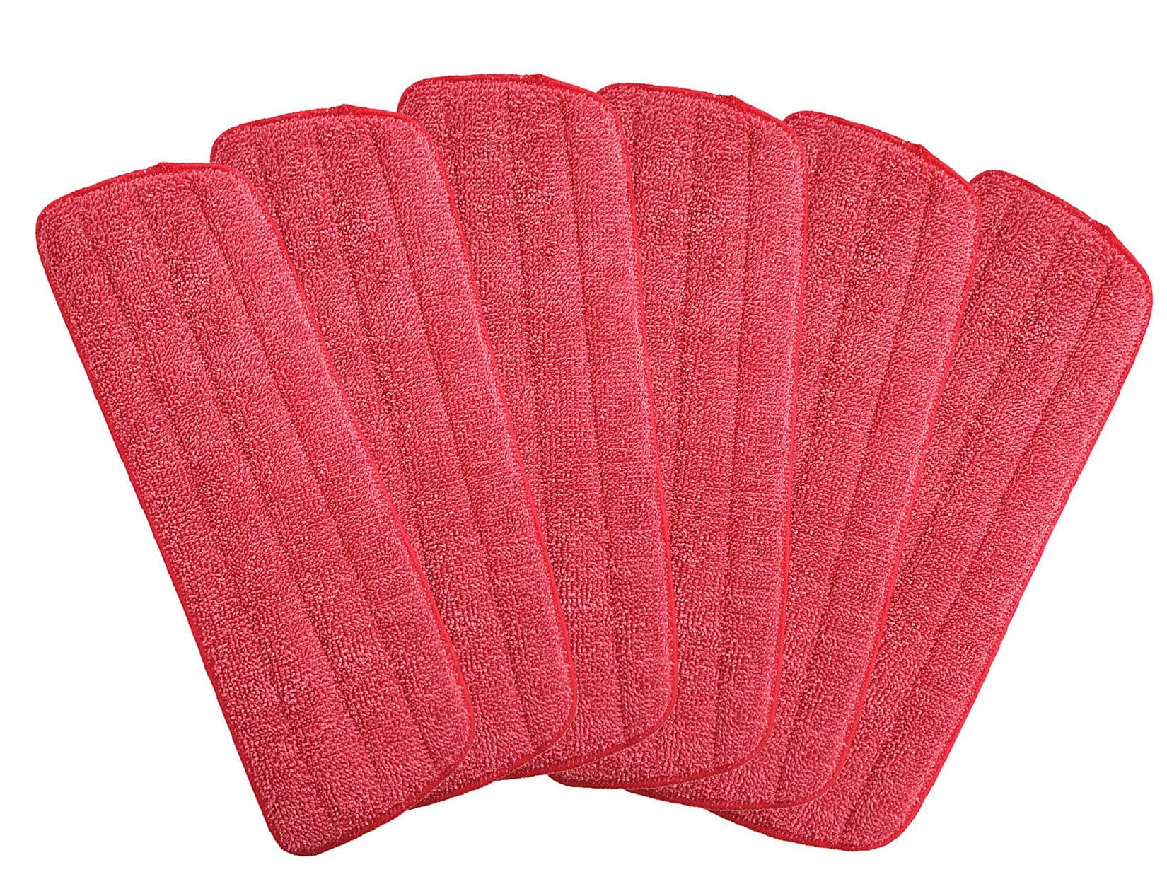 Microfiber Mop Replacement Pads for Wet/Dry Mop Floor Cleaning Pad Fit All Spray Mops (6 Pack)