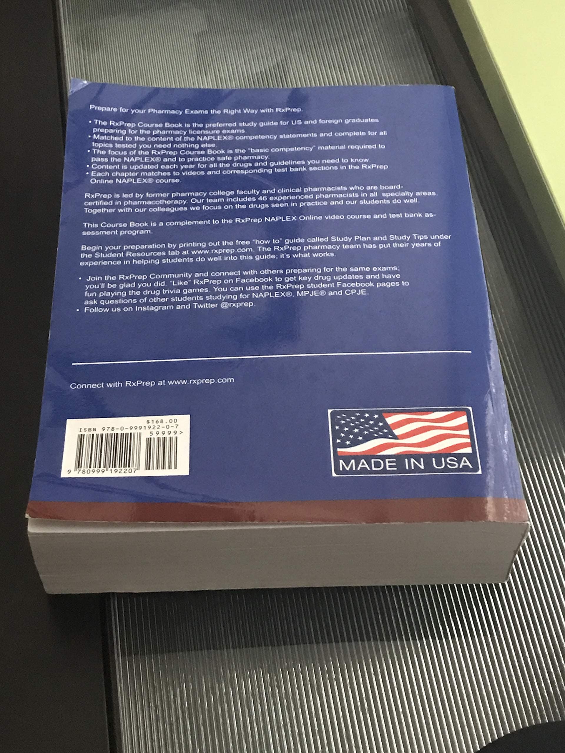 RxPrep's 2018 Course Book for pharmacist licensure exam preparation Paperback – January 1, 2017