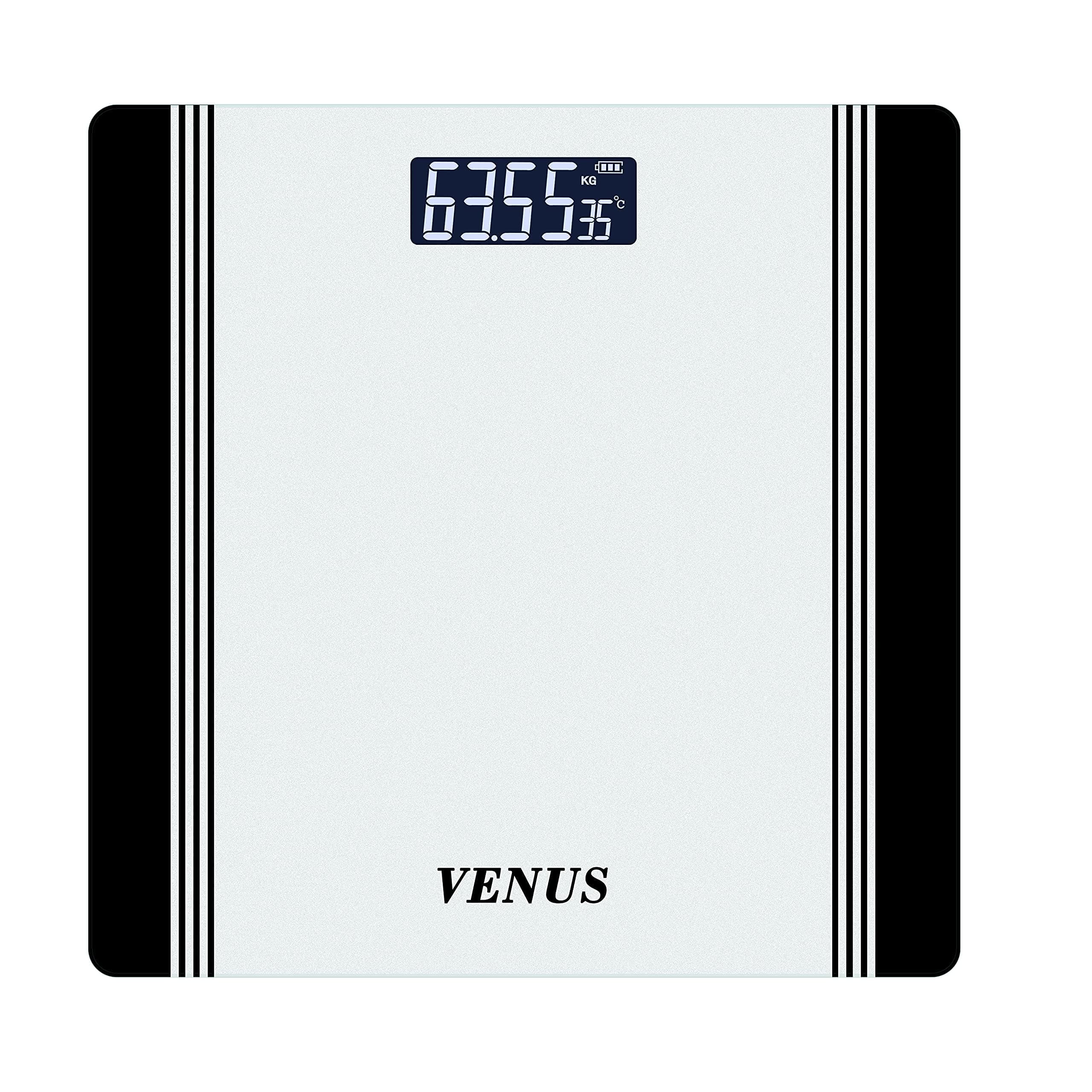 Venus (Made in India) Electronic Digital Personal Bathroom Weight Machine for Body Weight upto 180 kg Weighing Scale with 24 Months Warranty