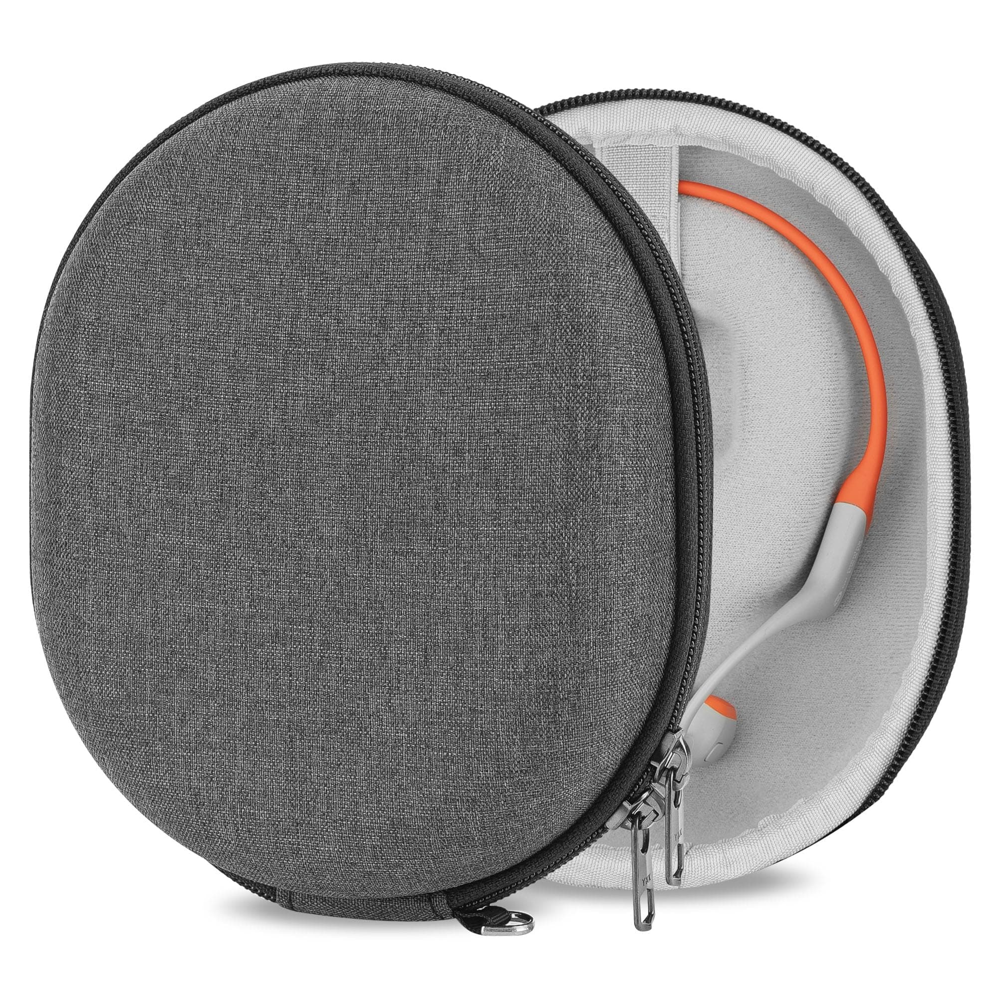 Shield Headphones Case Compatible with AfterShokz OpenRun Mini, Air, OpenRun Pro, OpenComm, OpenMove, Replacement Hard Shell Travel Carrying Bag with Cable Storage