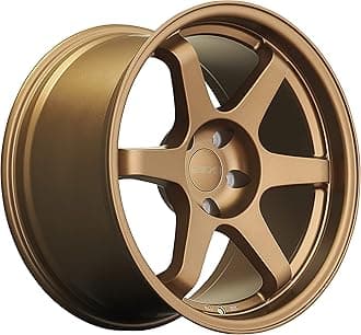 Model SIX-1 18 Inch TE37 Style Wheels Matte Bronze - 18X8.5 / Bolt Pattern, 5-108 - 35mm Offset, 73.1 Bore