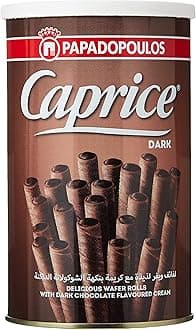 Papadopoulos Caprice Dark Chocolate Wafers, 250g
