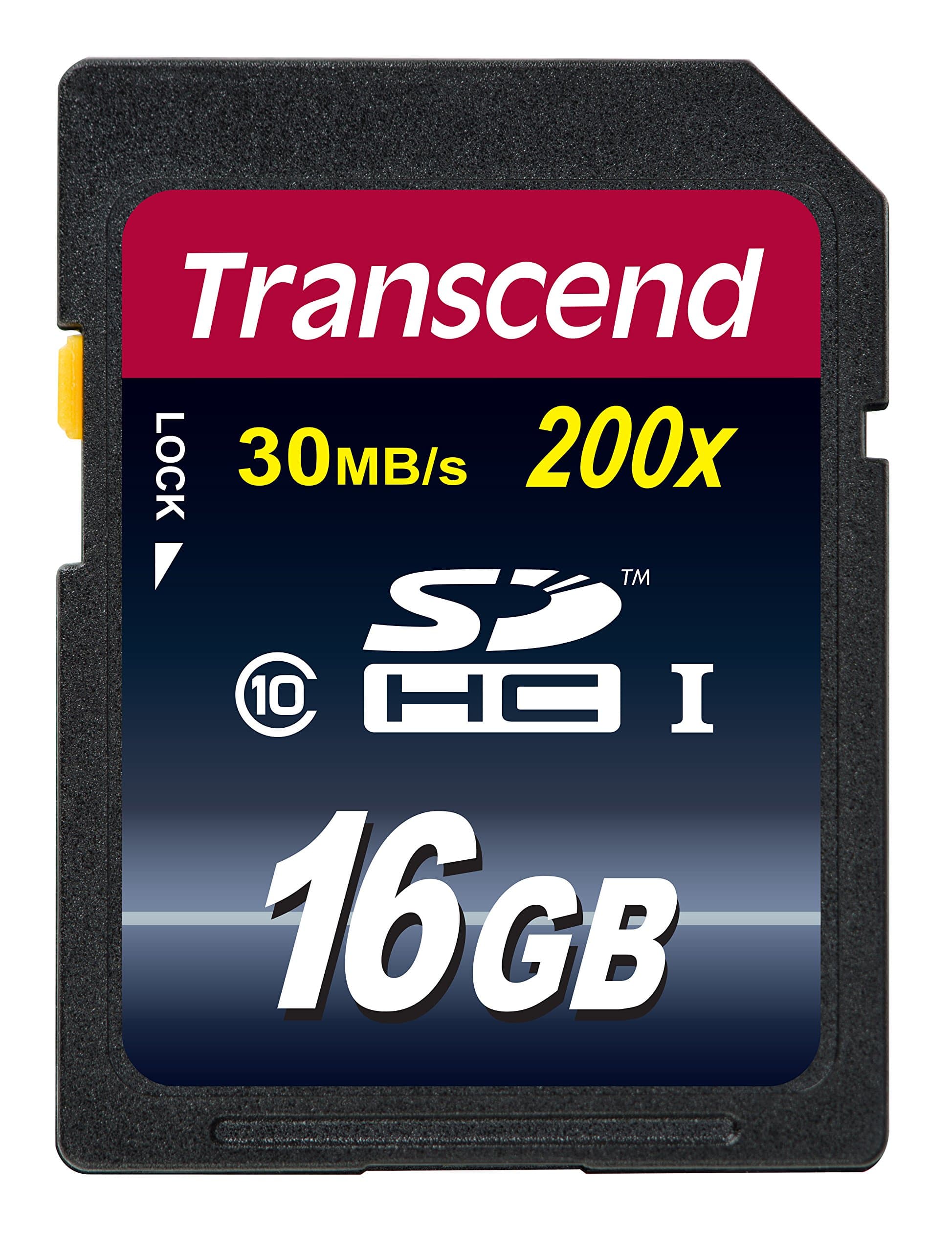 16GB SDHC Class 10 Flash Memory Card Up to 30MB/S (TS16GSDHC10)