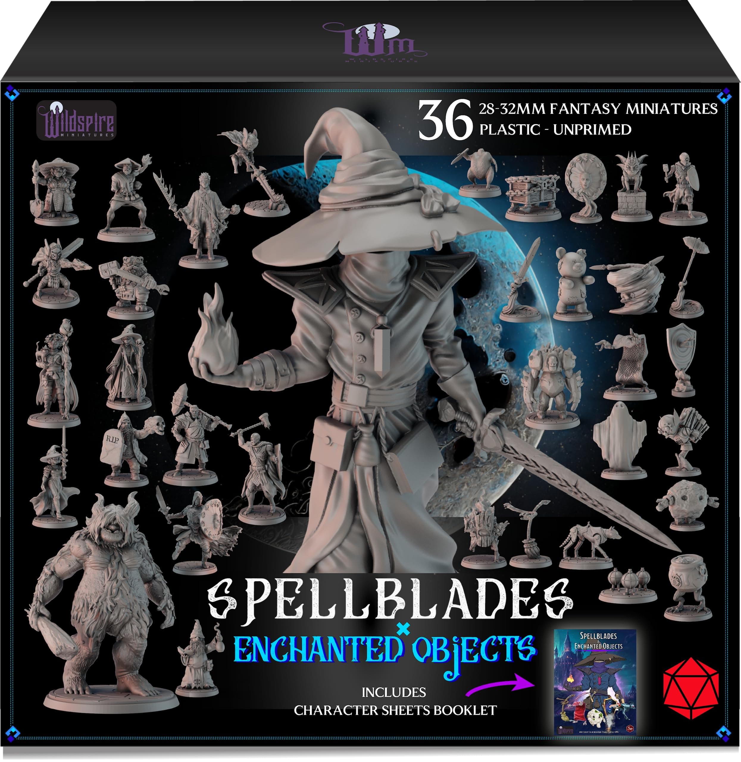 Spellblades & Enchanted Objects for DND Miniatures 28mm-32mm Player-Characters, NPC Bulk D&D Minis Unpainted Dungeons & Dragons Figures Accessories for Fantasy Tabletop RPG DND Pathfinder