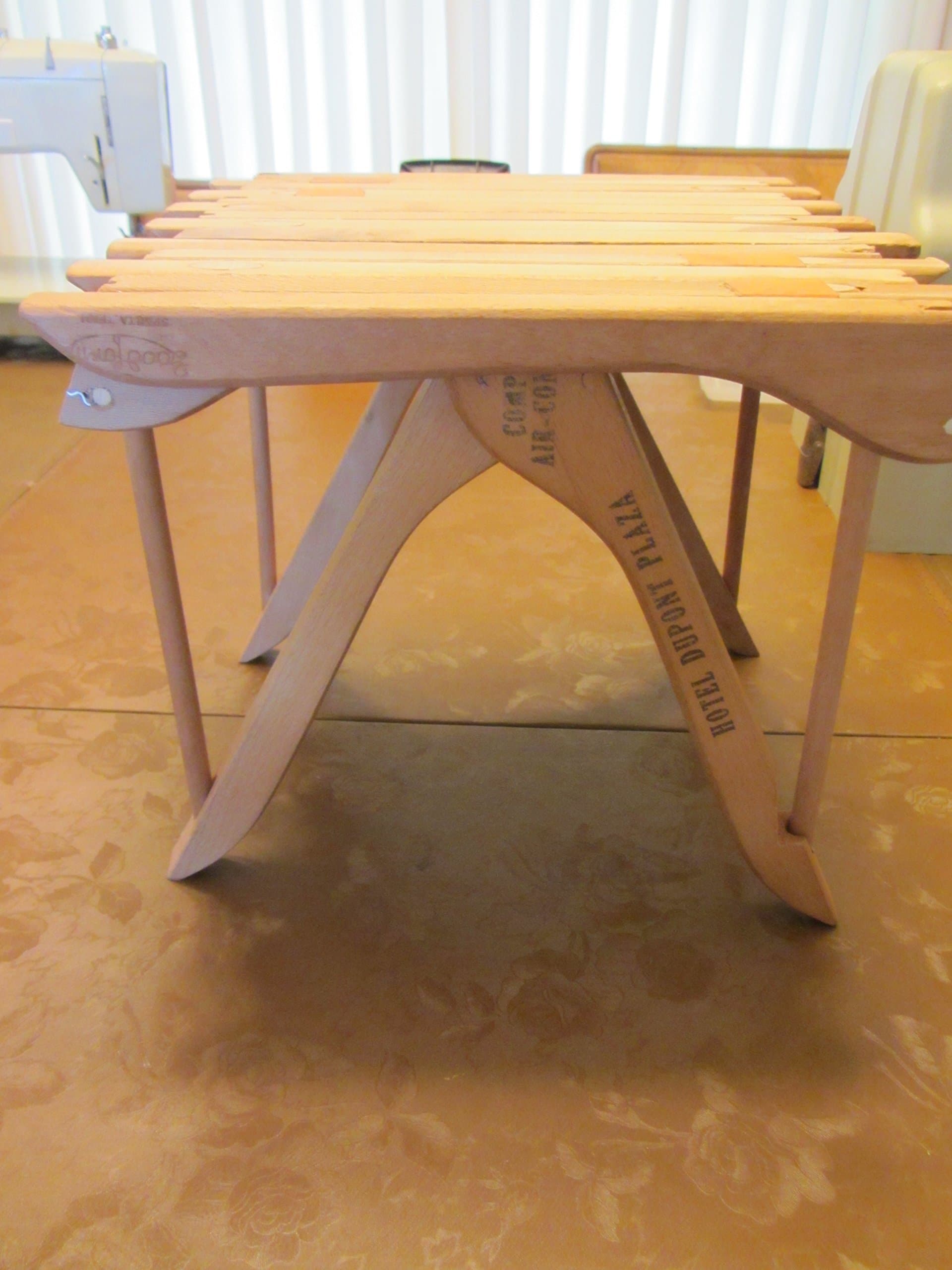 Vintage Wooden Clothes Hanger Display Stand