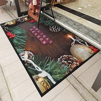 Custom Door Mat Personalized Logo Text Entrance Commercial Floor Mats with Non-Slip Rubber Backing Indoor Outdoor Waterproof Mat 2' x 5'