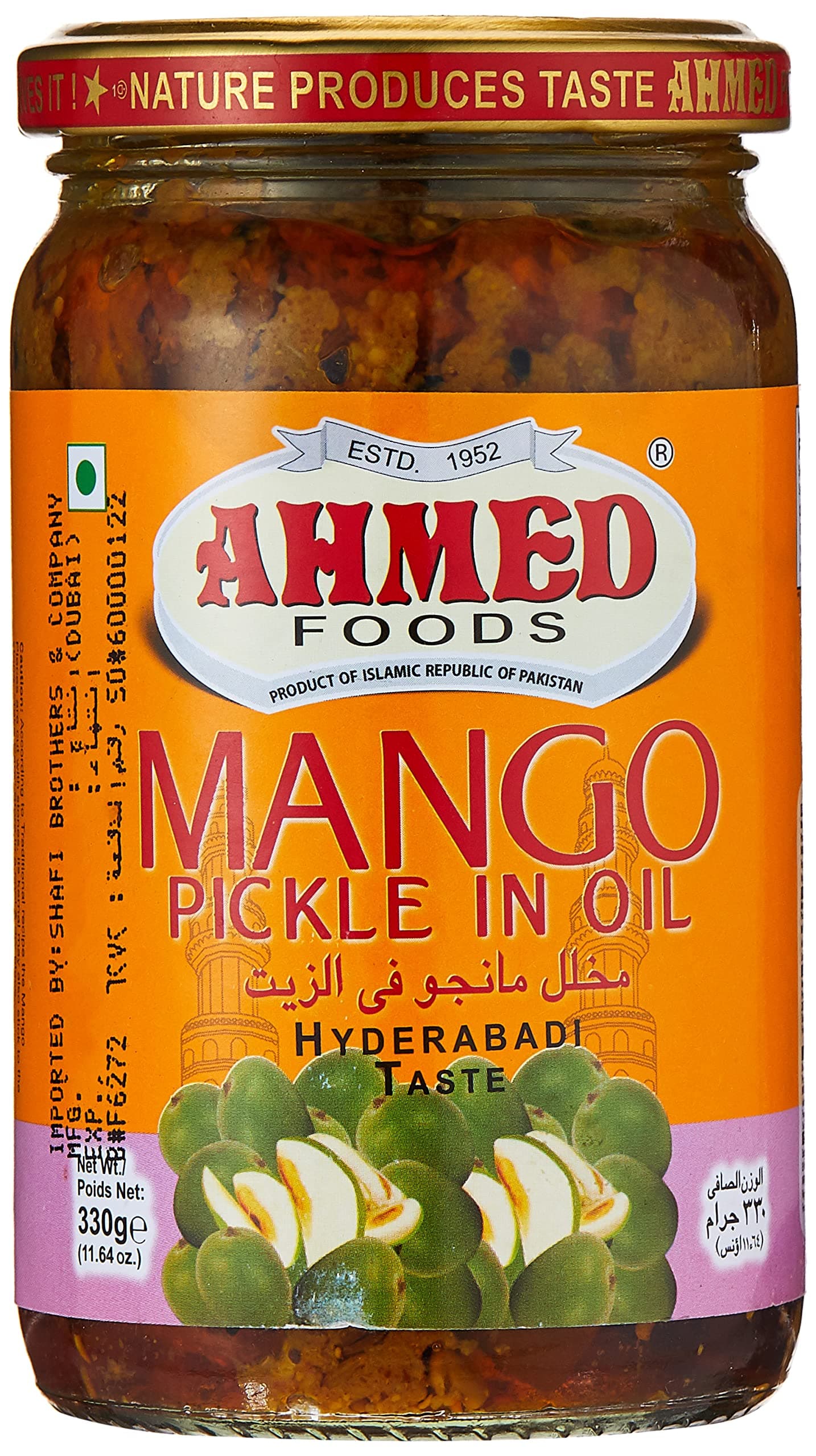 Ahmed Foods Hyderabadi Mango Pickle, 330 gm
