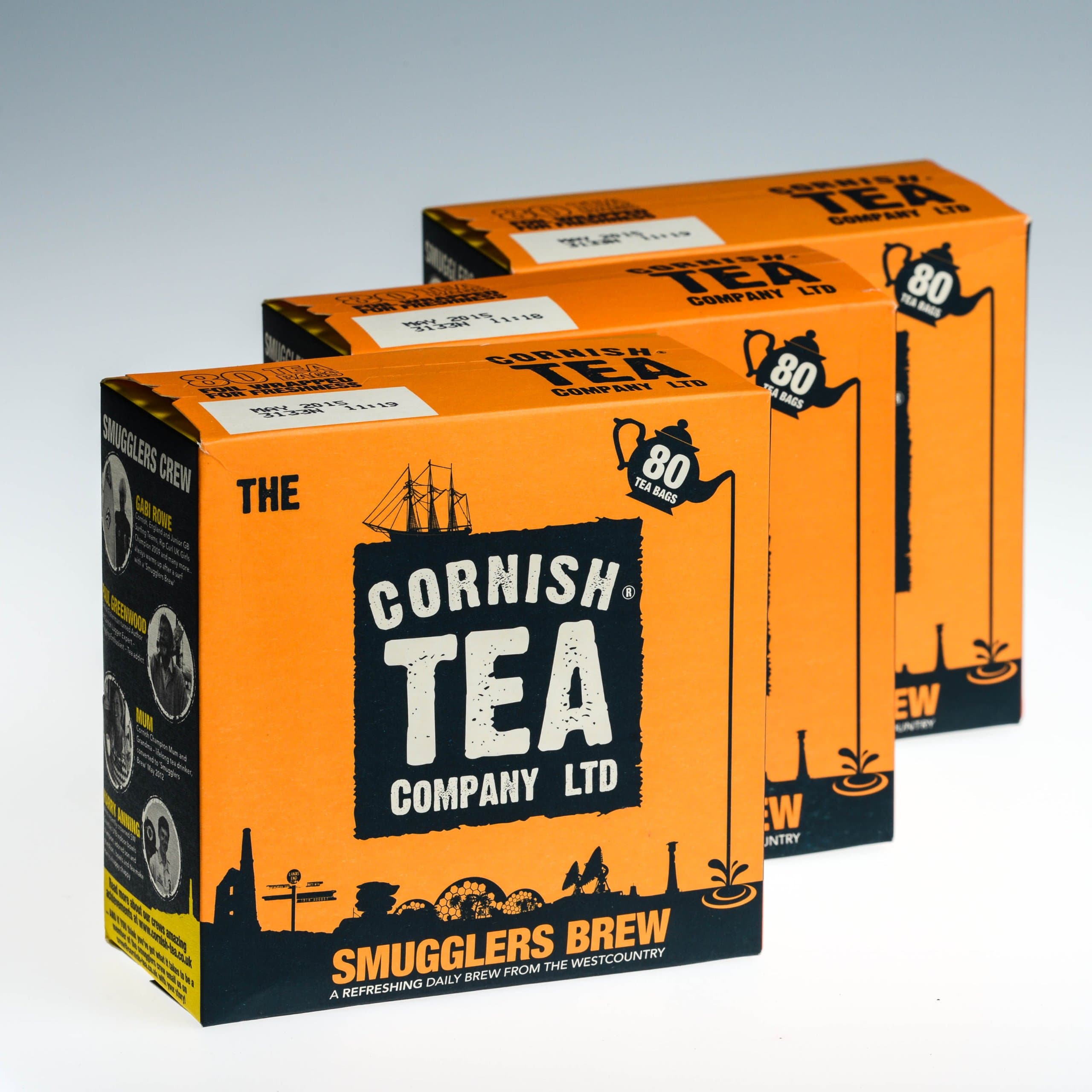 Cornish Tea Company - 3 x 80 Round Tea Bags