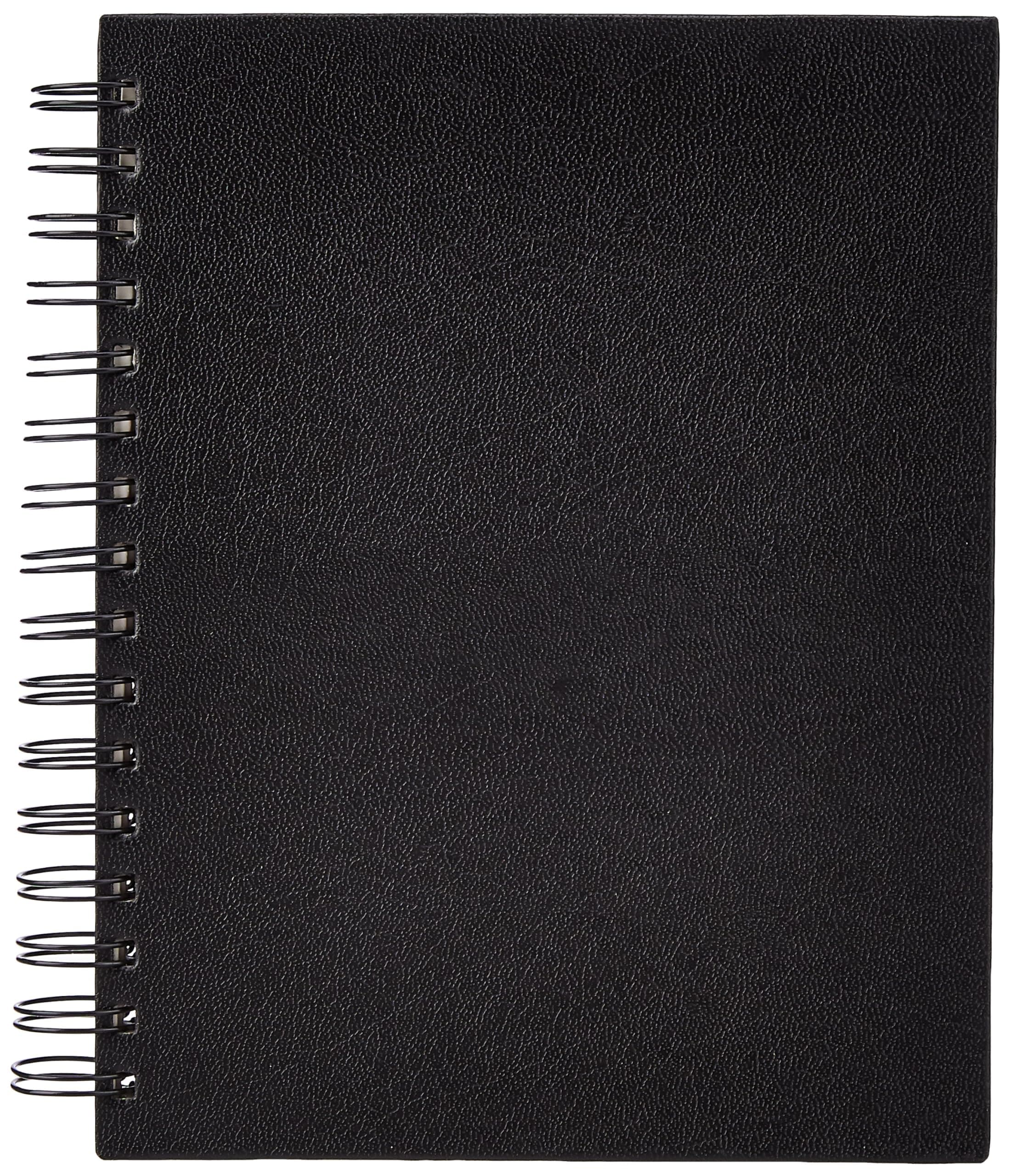 - amazon basics A5 Artists Wiro Bound Sketch Book | 120 Perforated Pages | Black Hardcover for Pencil, Chalk, Graphite, Crayon & Ink | Ideal for Drawing, Sketching, Design & Architecture (Pack of 1)