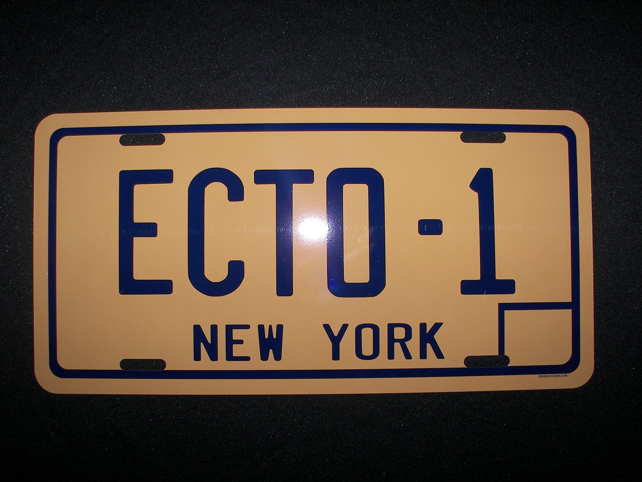 Ghost Busters ECTO-1 License Plate.All Aluminum 6" X 12"