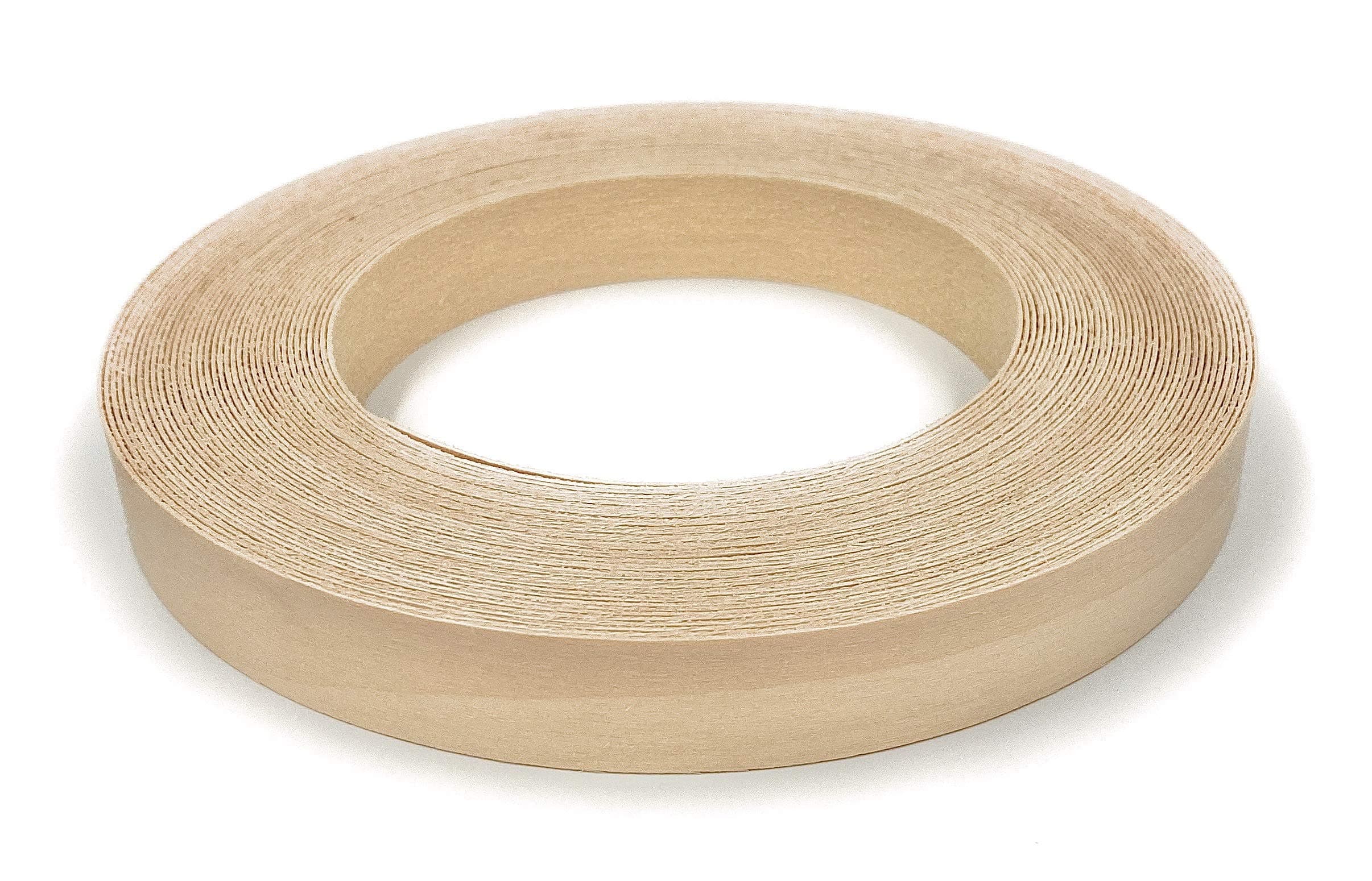 Edge Supply Birch 3/4 inch X 50 ft Roll of Plywood Edge Banding – Pre-glued Real Wood Veneer Edging – Flexible Veneer Edging – Easy Application Iron-on Edge Banding for Furniture Restoration