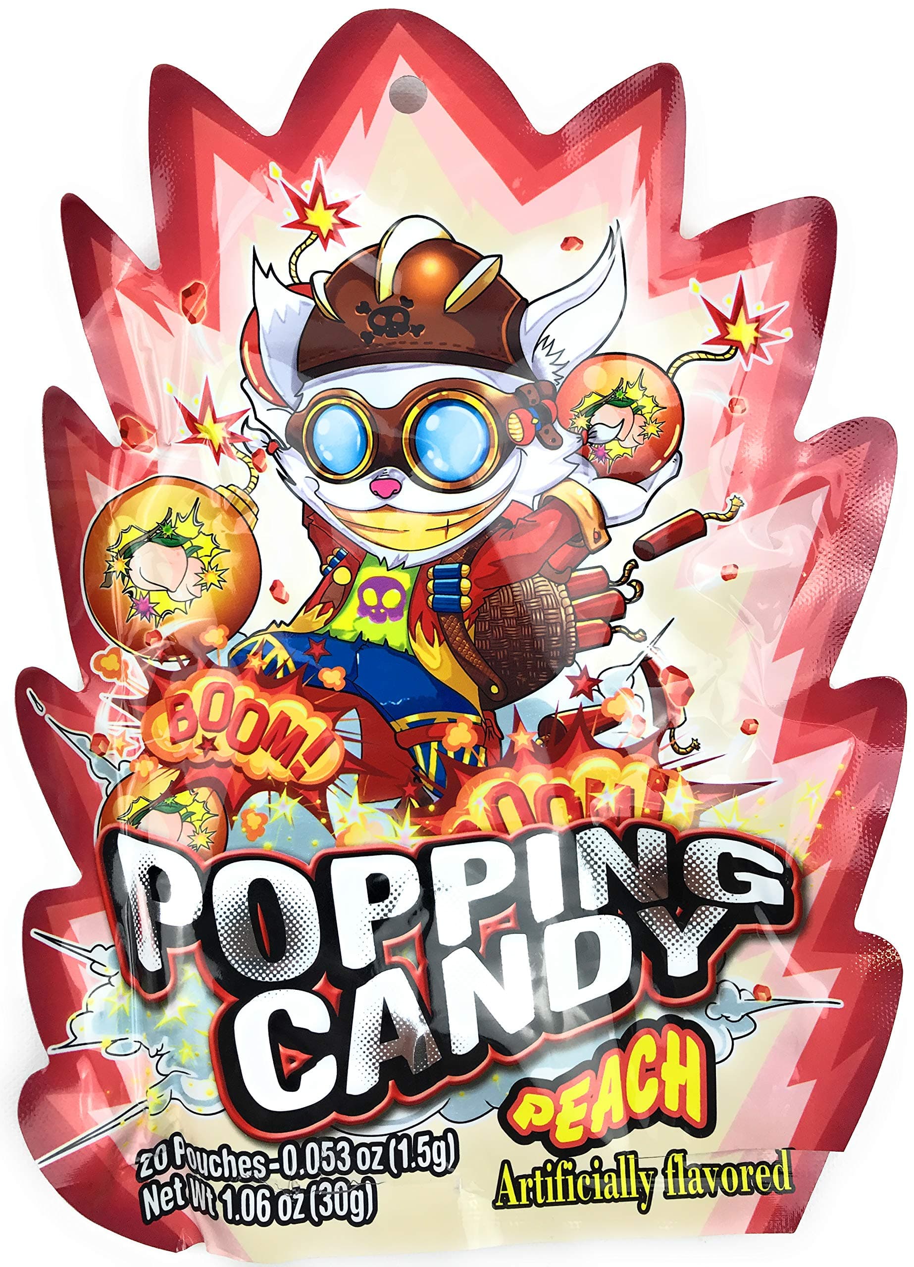 Boom! Popping Candy Peach Flavor