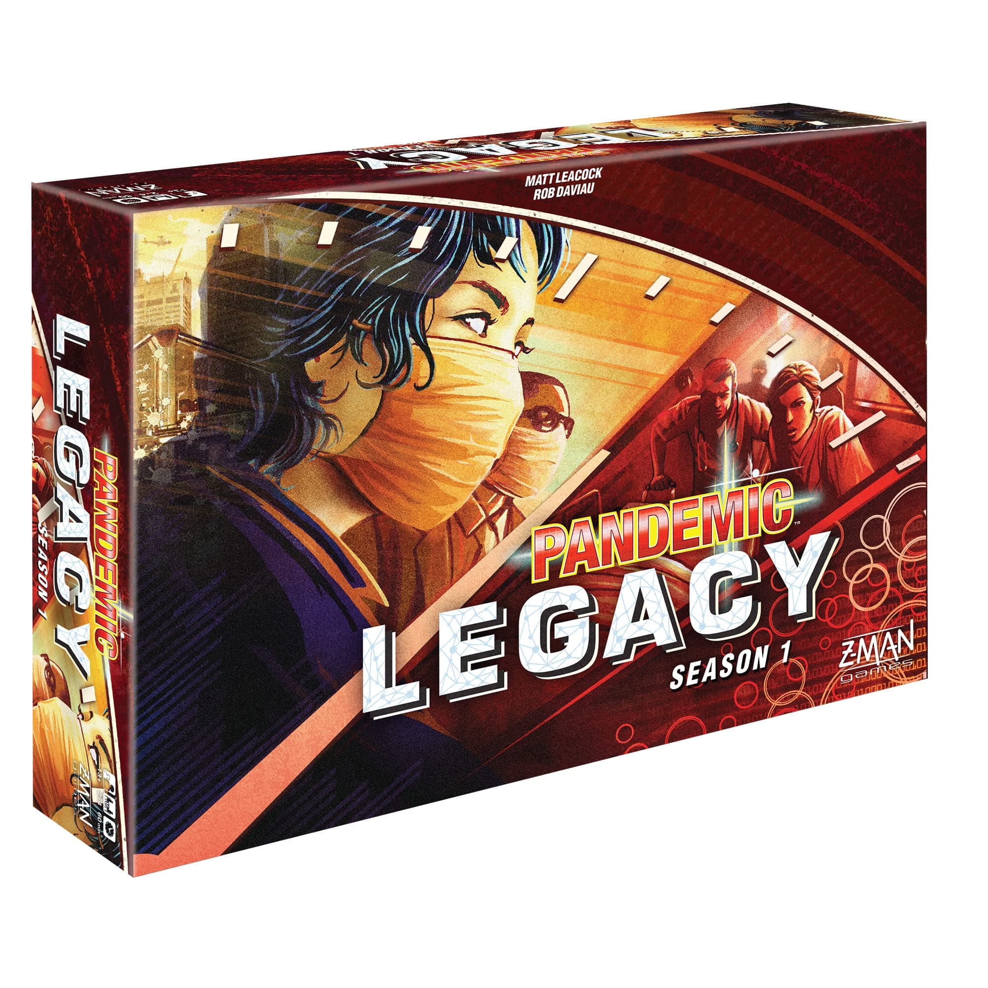 Asmodee Pandemic Legacy Season 1 Board Game (Red) - Epic Year-Long Battle Against Deadly Diseases, Cooperative Strategy Game for Family Game Night, Ages 13+, 2-4 Players, 1 Hr Playtime