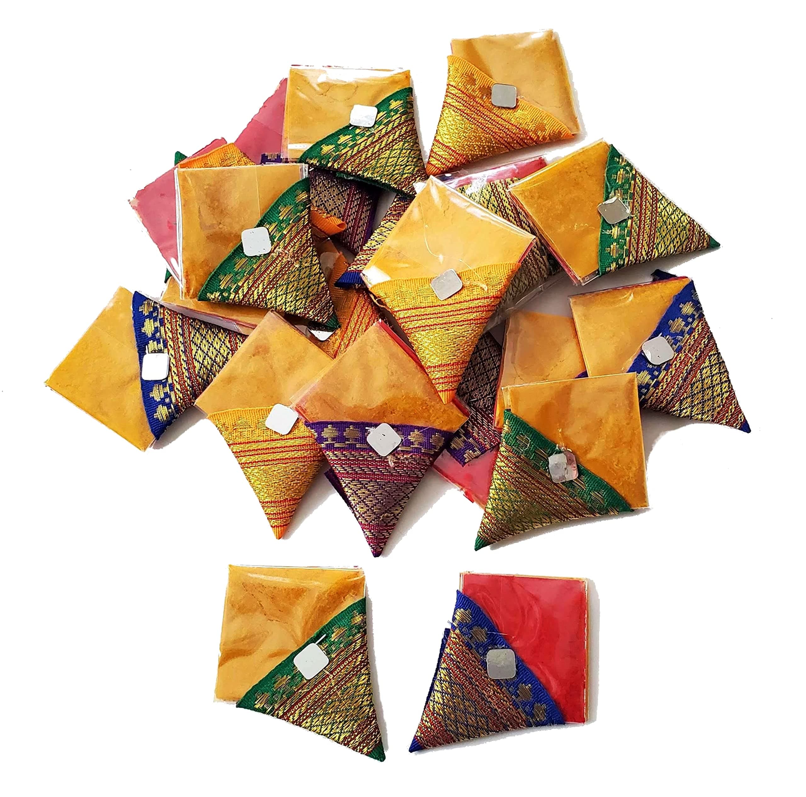 Haldi Kumkum | Set of 20 Flat Cone Shape Design 2 | Pasupu kumkum | Tamboolam | Pooja|Return Gift | Give Away | HK-CP2