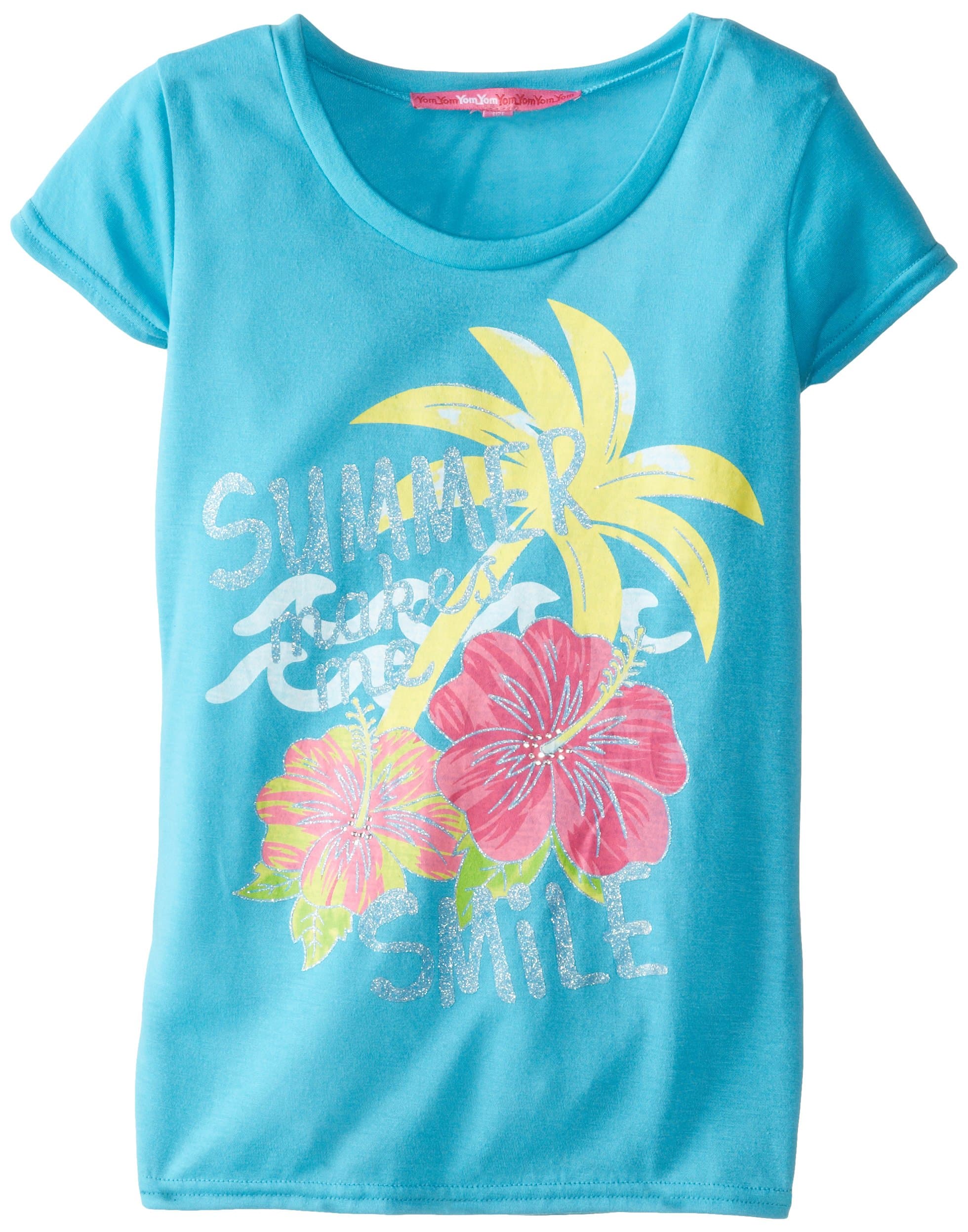 Yom Yom Big Girls' Tropical Screen Tee