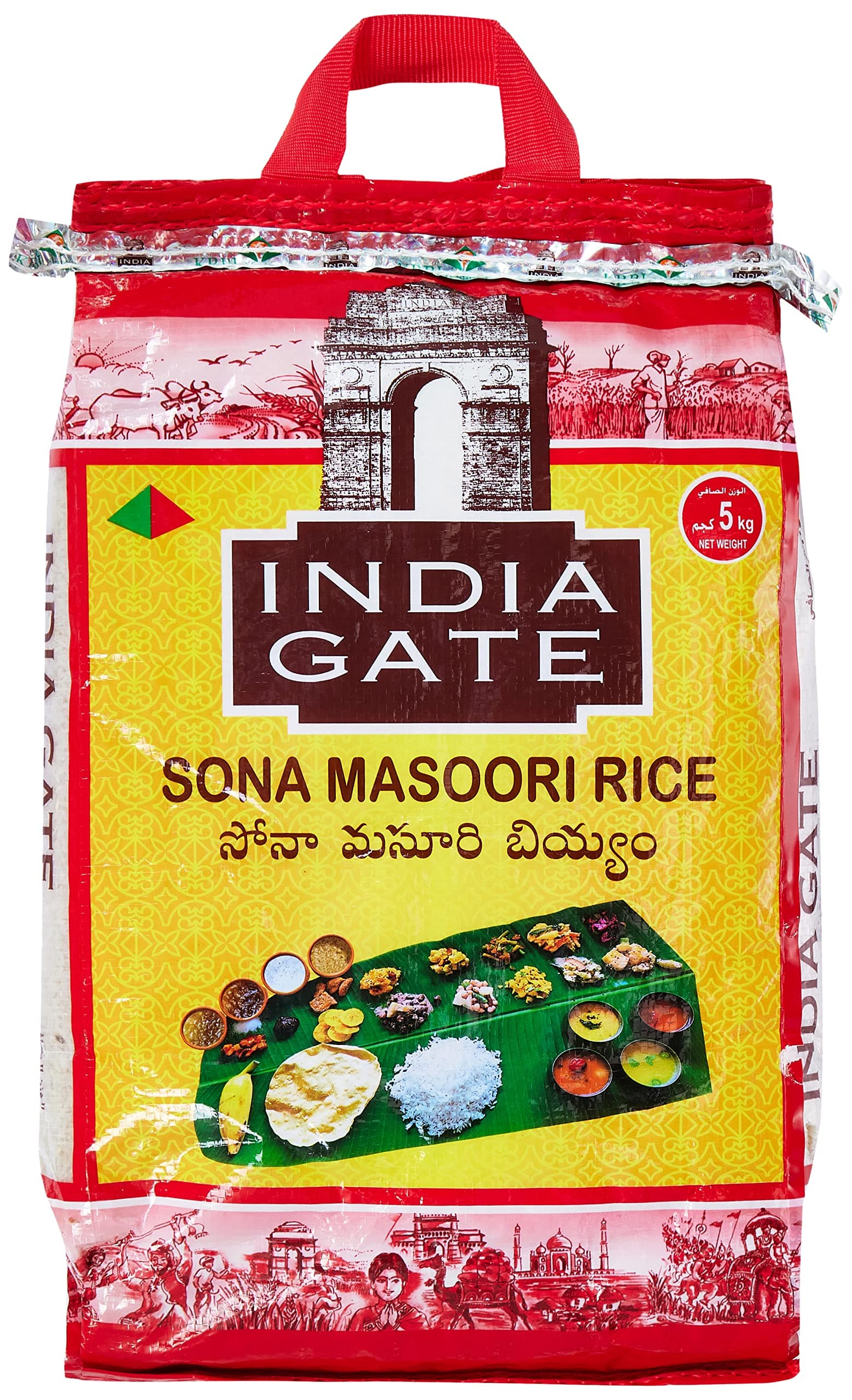 India Gate Sona Masoori Rice - 5 kg