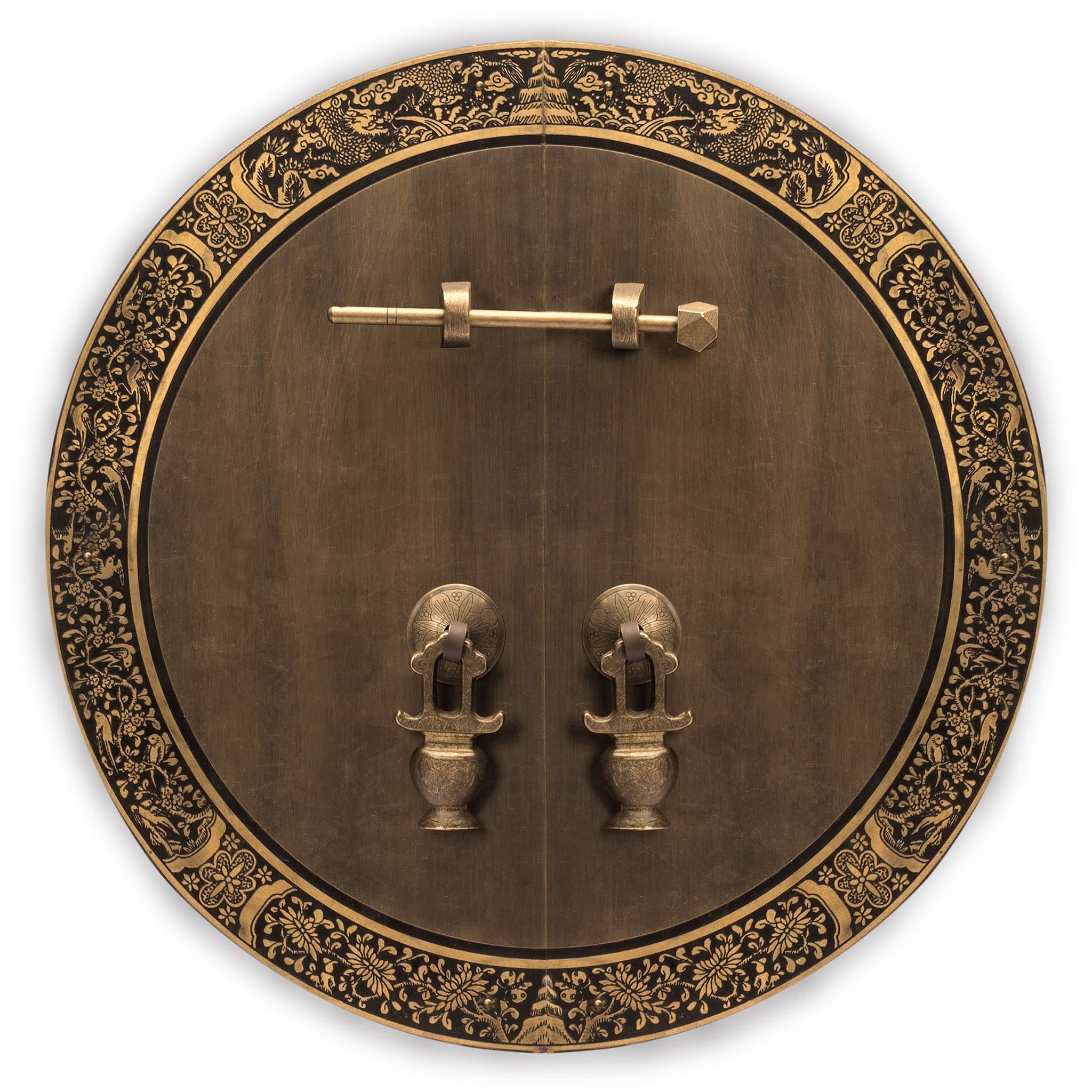 Giant Banquet Brass Face Plate Backplate Hardware Set 13.75"