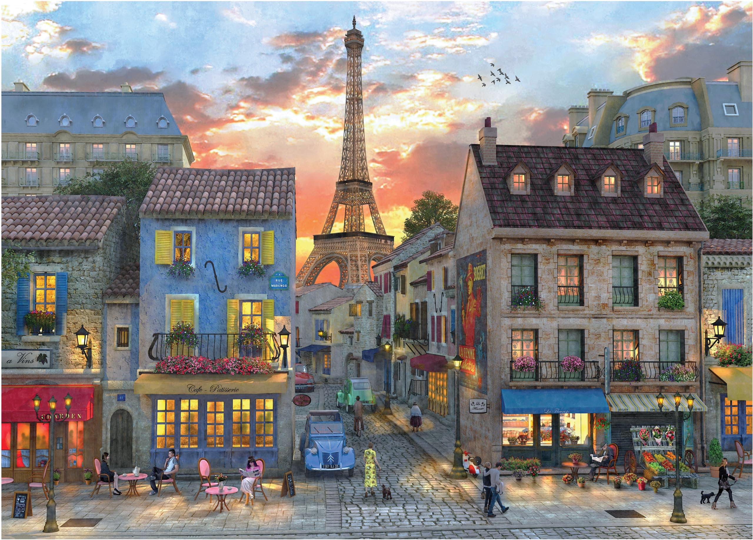 Evening in Paris 1000 Piece Jigsaw Puzzle
