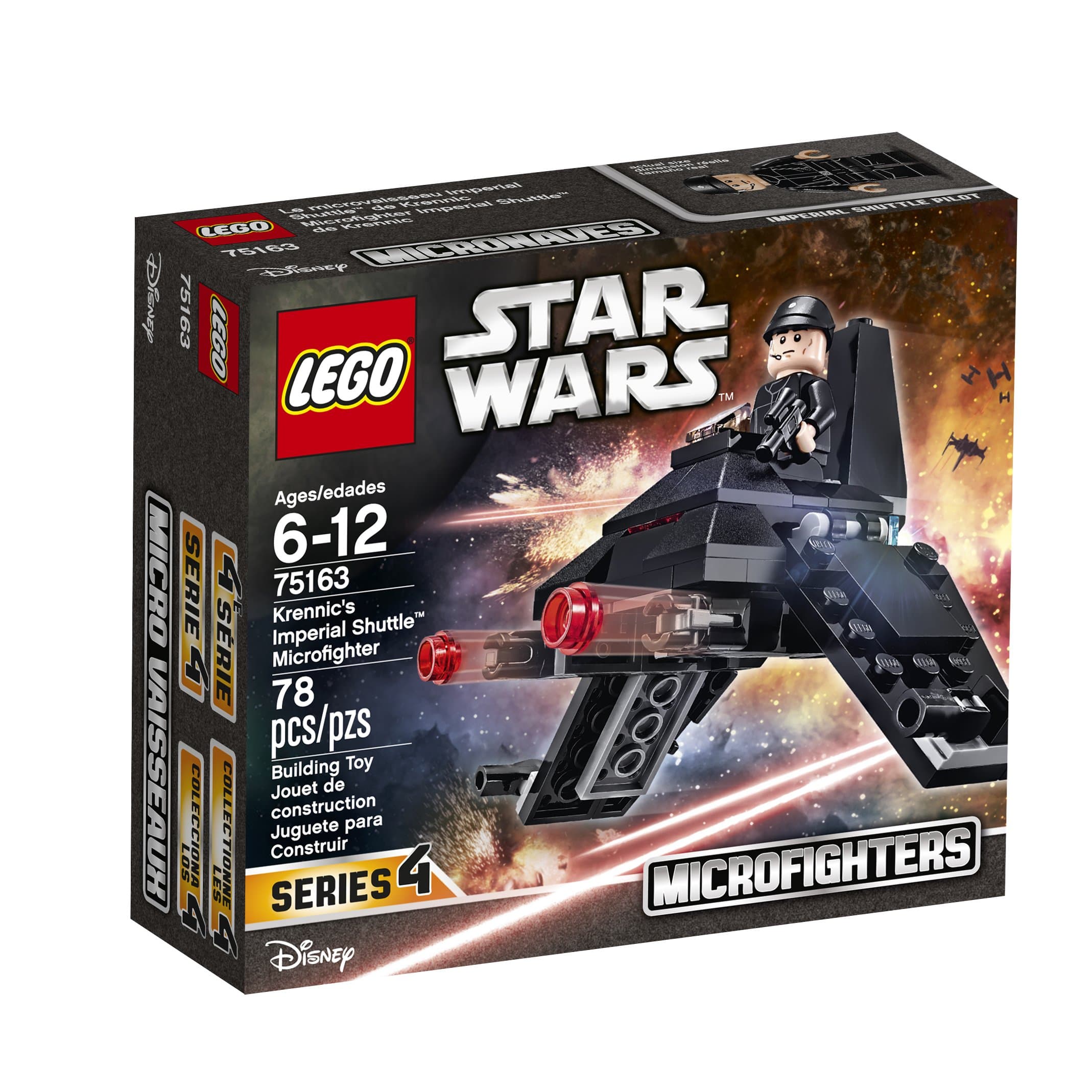 LEGOStar Wars Krennic's Imperial Shuttle Micro Fighter 75163 Building Kit (78 Pieces)