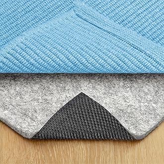 RUGPADUSA - Dual Surface - 8'x10' - 1/4" Thick - Felt + Rubber - Non-Slip Backing Rug Pad - Safe for All Floors