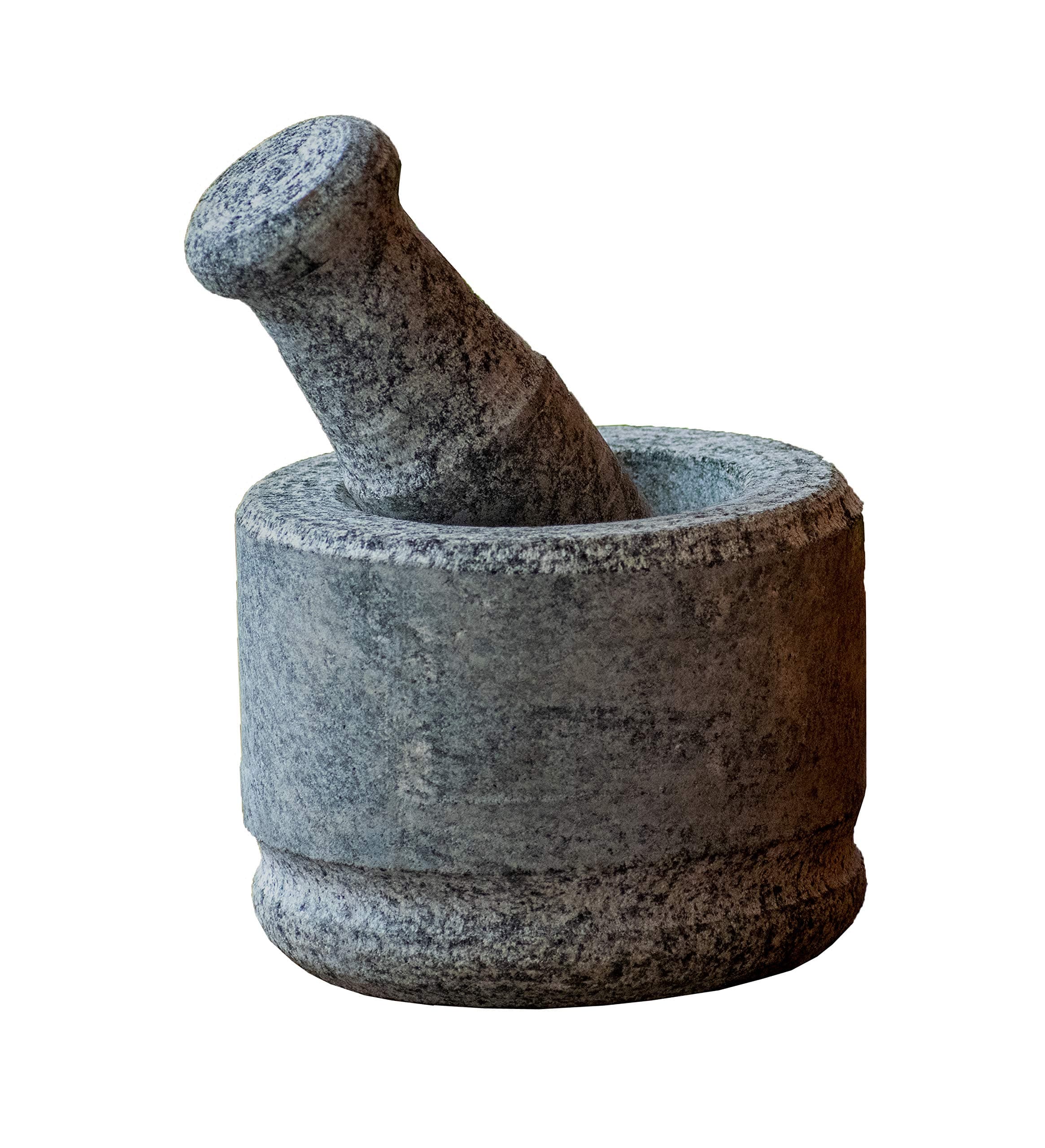 NATURE LOC Stone Mortar and Pestle Single Set, Grey