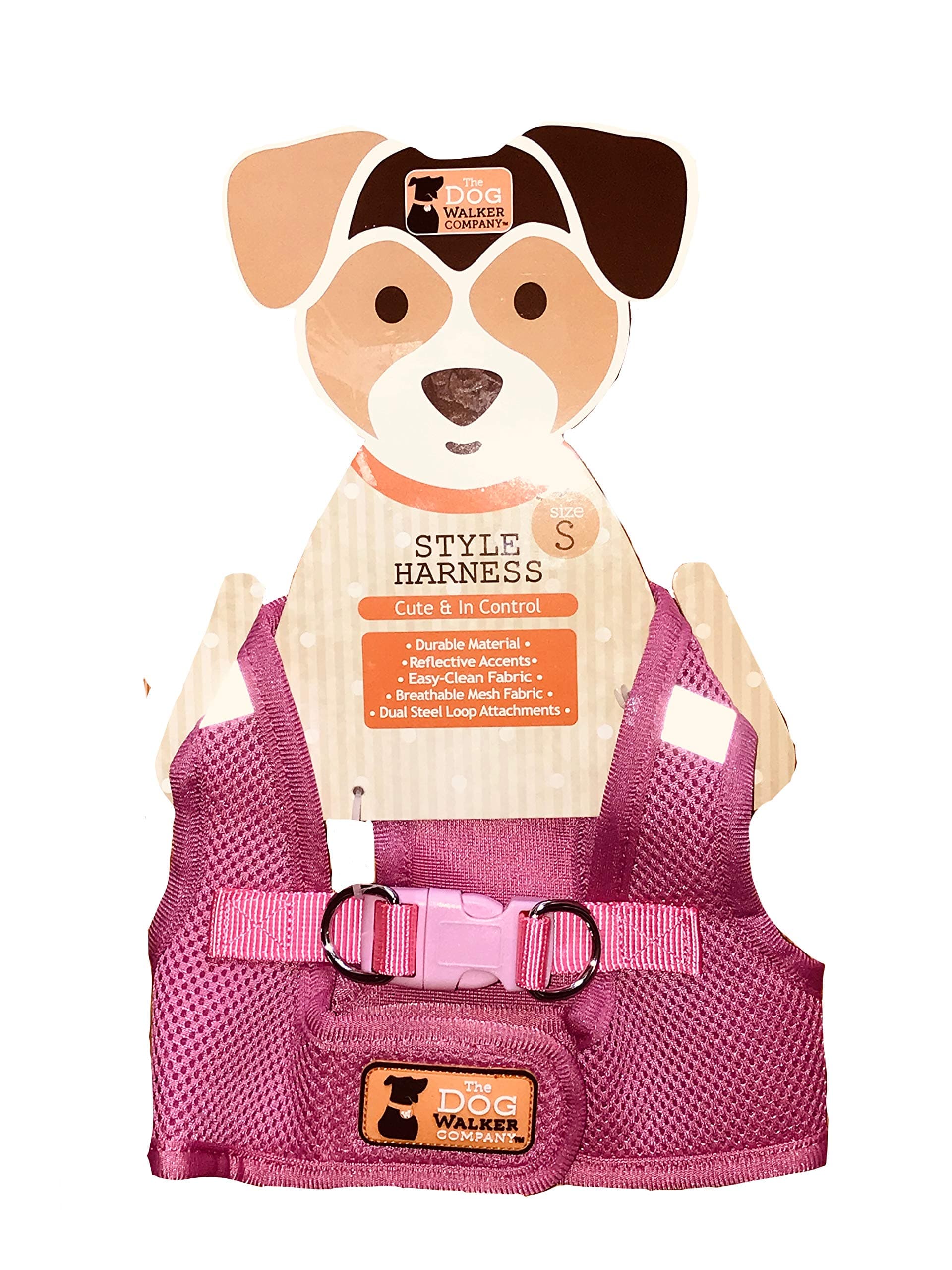 Reflector Accent Harness Small Dogs 4-5lbs. (Pink)