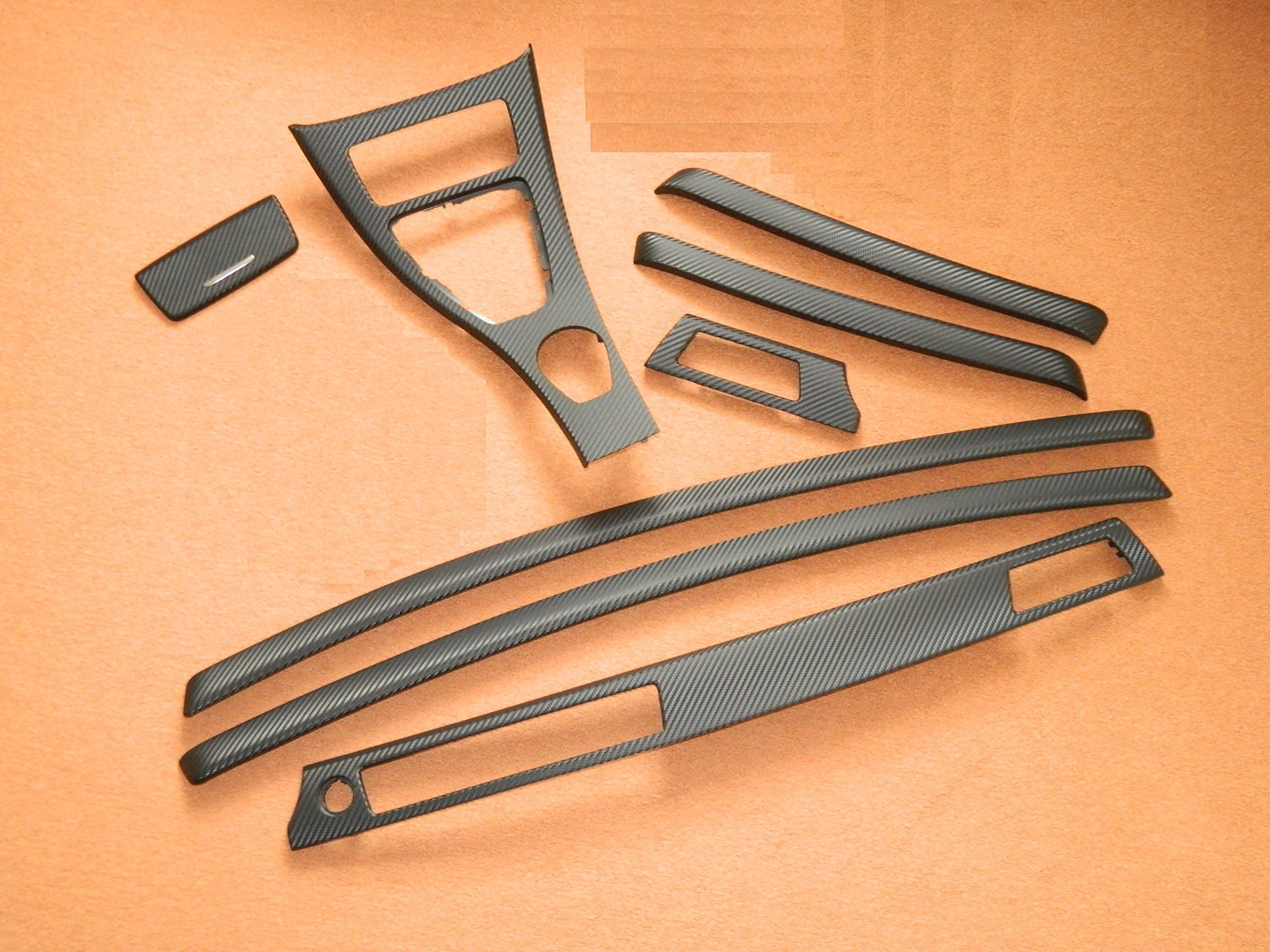 Interior Decoration Trims 3D Carbon Structure Film Set for BMW E90 E91