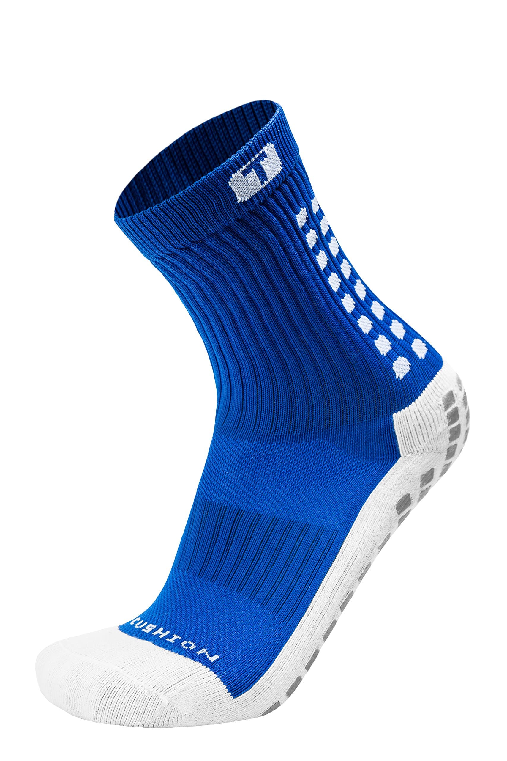 TrusoxMid-Calf Cushion Socks 1 Pair (Large) (Royal Blue)