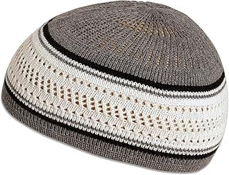 Muslim BookmarkBreathable Cotton Stretchy Skull Cap Kufi Hats for Men in Cool Designs | Helmet Liner | Muslim Ramadan Gifts Eid Gifts