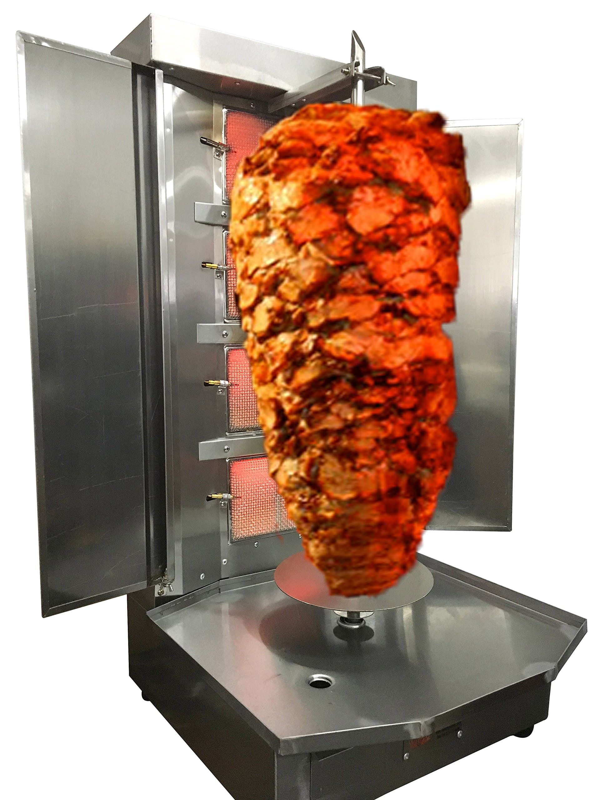 Shawarma Machine- 4 Burners- Propane Gas - Meat Capacity 45lbs