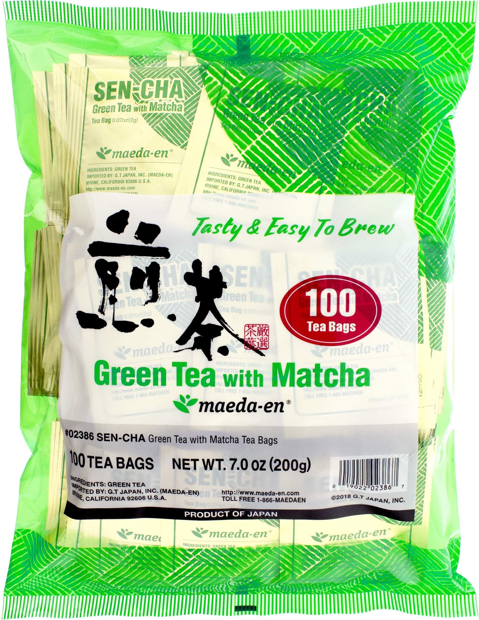 Maeda Sencha Green Tea, 100-Count, 7-Ounces Bag. by Maeda [Foods]