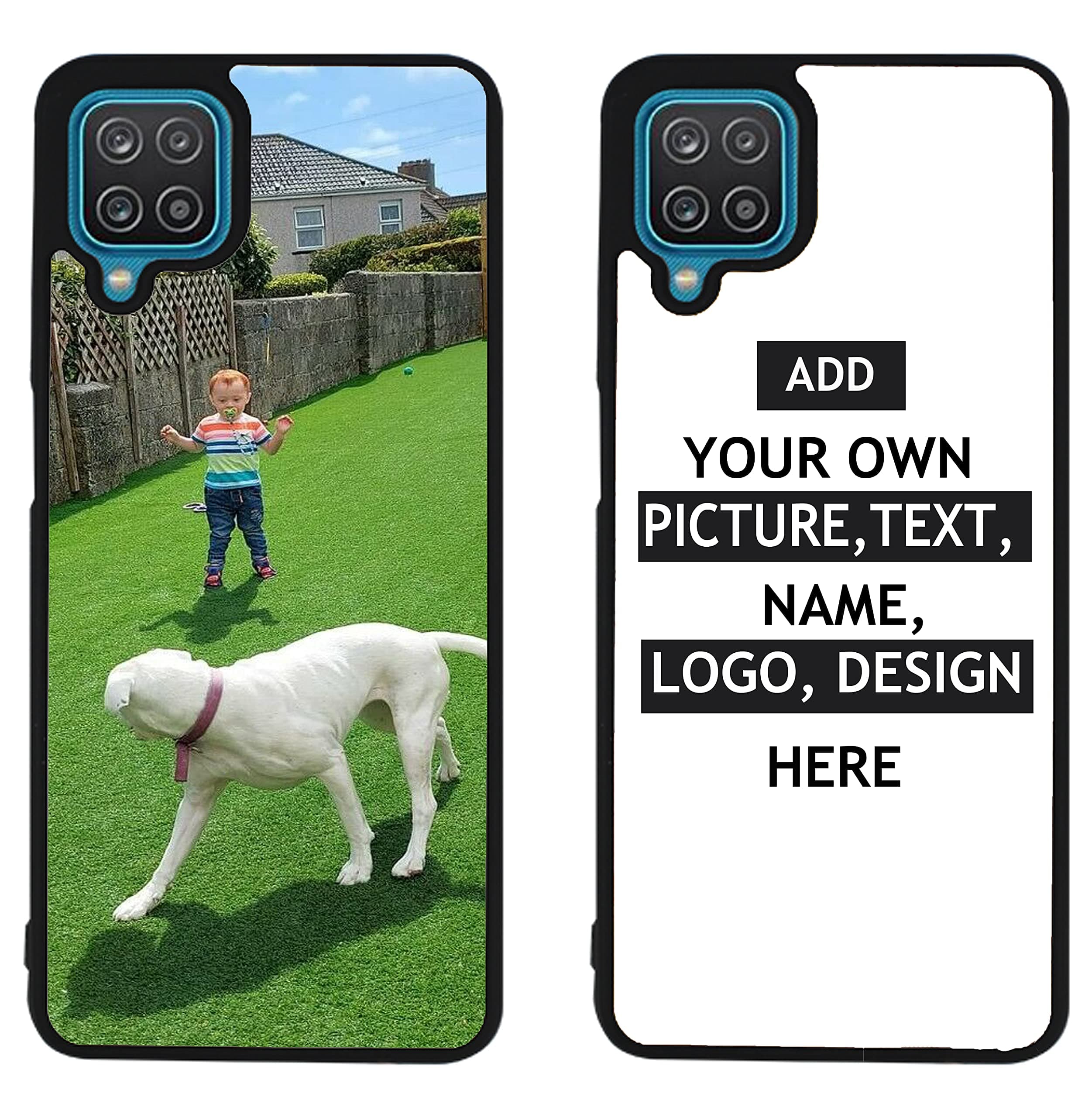 Mobile Stuff Personalised Phone Case For Samsung Galaxy A22 5G, Personalised Image/Picture/Photo Custom Design PC + Soft TPU Rubber Phone Case for Samsung A22 5G - 6.6" (Galaxy A22 5G)