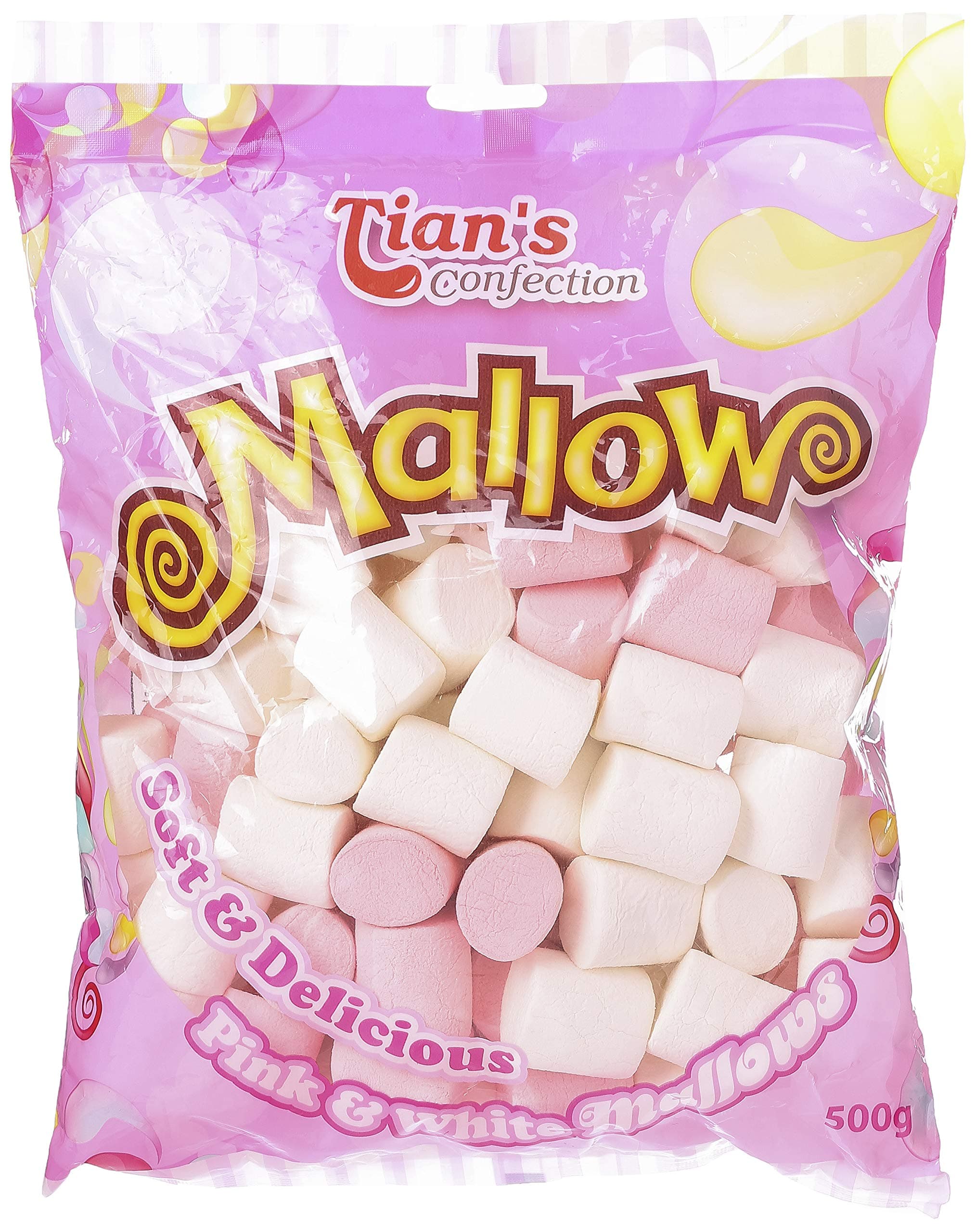 Tian'S Pink & White Mallows, 500 Gm