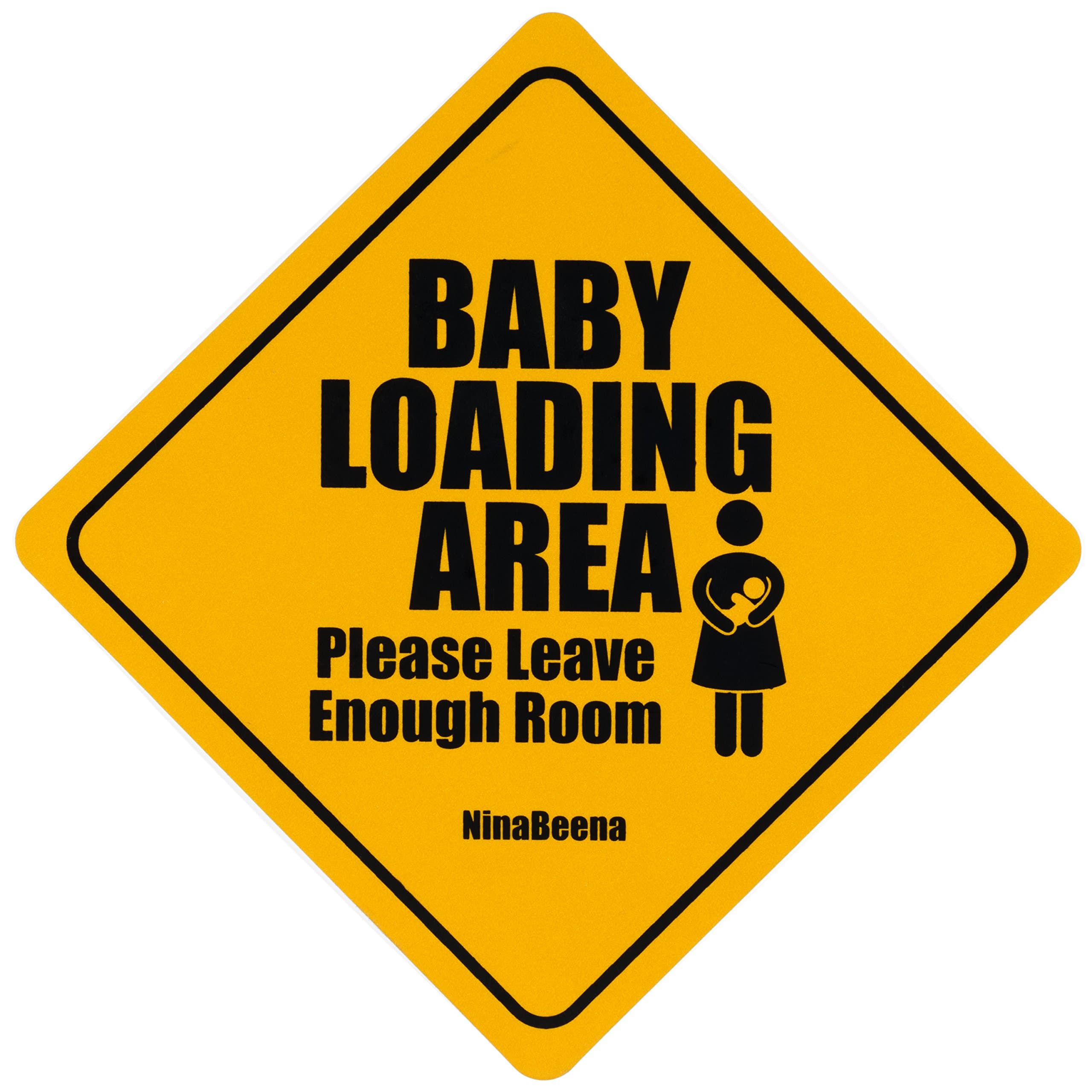 Baby Loading Area Please Leave Enough Room Safety Sign Car Sticker
