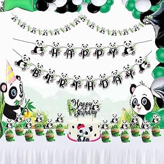 Seyal® Panda Theme Birthday Party Supplies