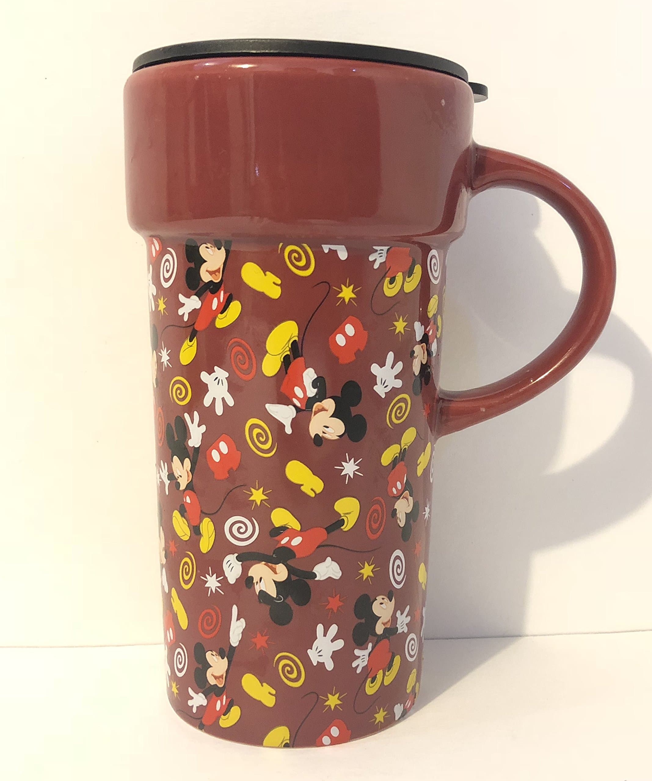 Disney Mickey Mouse Ceramic Travel Mug With Lid