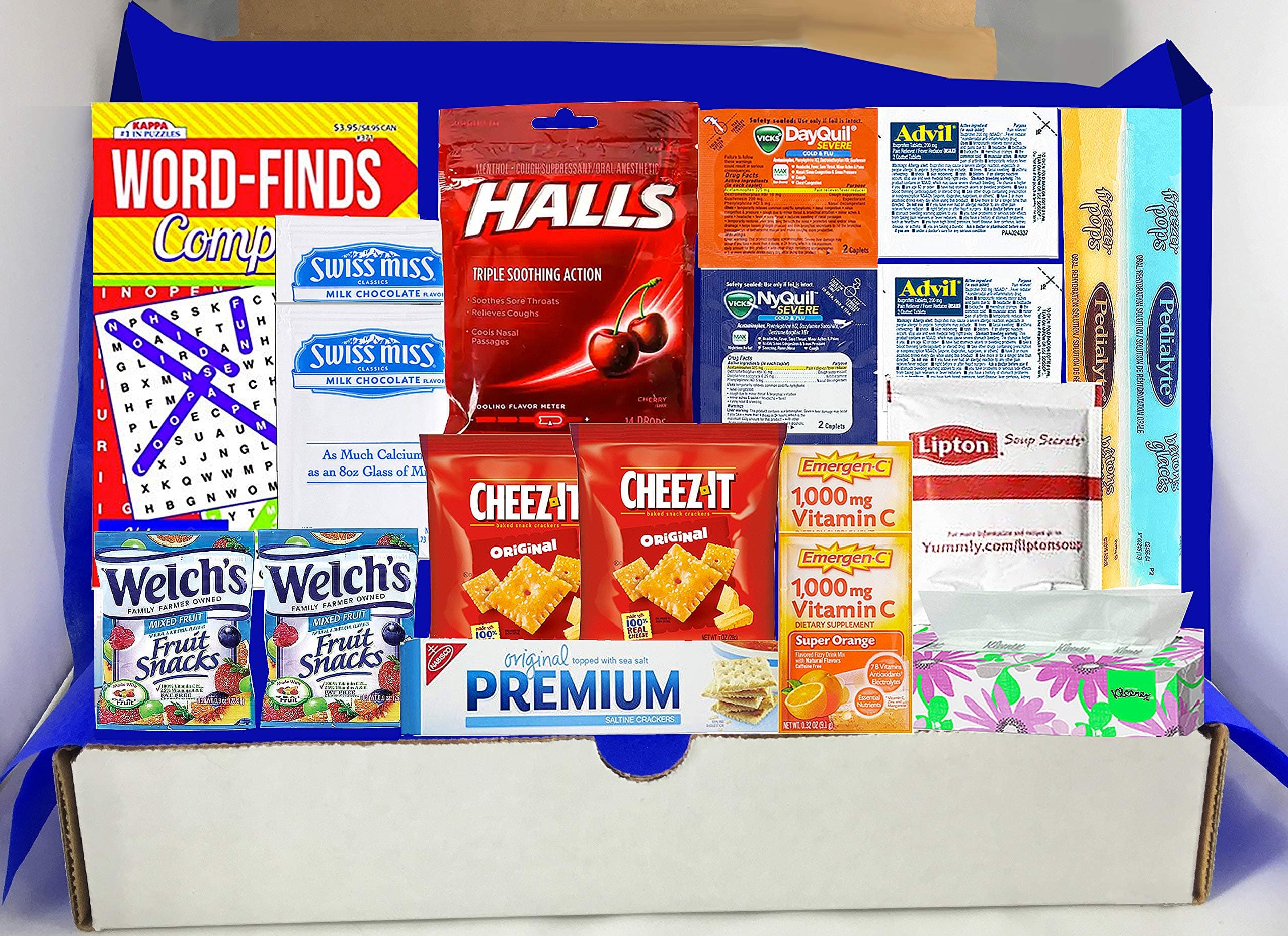 Get Well Soon Gift Box Basket by Goodii Box II | Gift Package for Cold/Flu/Sick | Care Package | Get Well Gift Baskets for Women Teens Friends ● Send Care and Concern ● Feel Better Soon Box for Sick