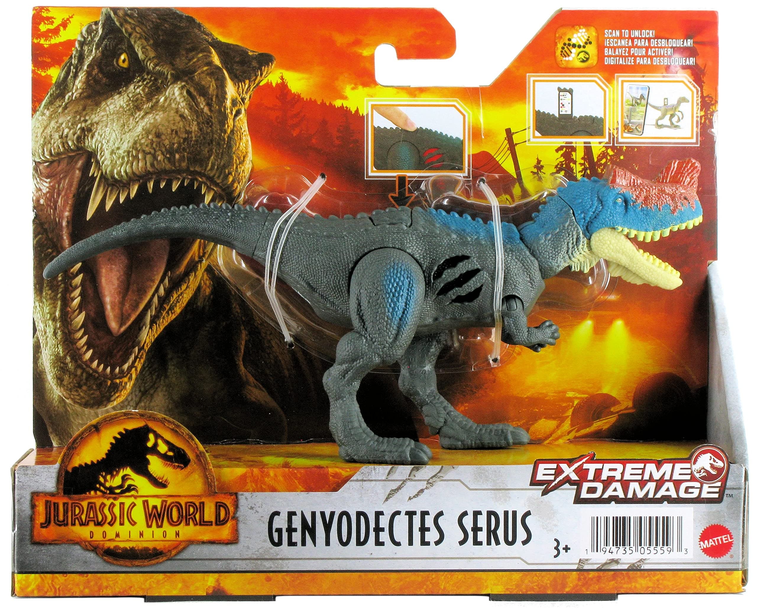 Dominion Extreme Damage Genyodectes Serus Dinosaur Action Figure