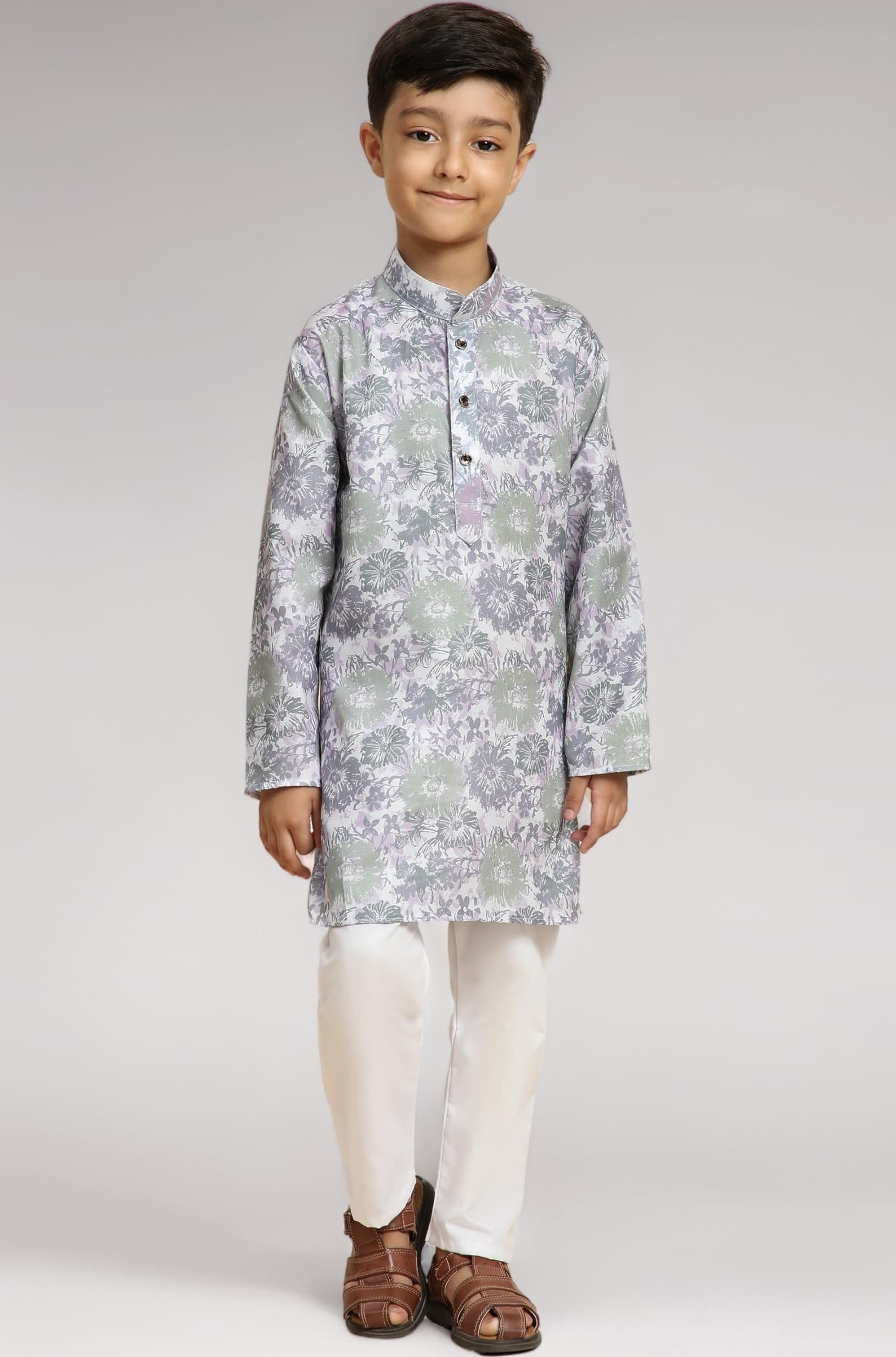 Pro-Ethic Style Developer Boy's Cotton Embellished Kurta Pajama for Baby Kids Ethnic Wear (S-166)