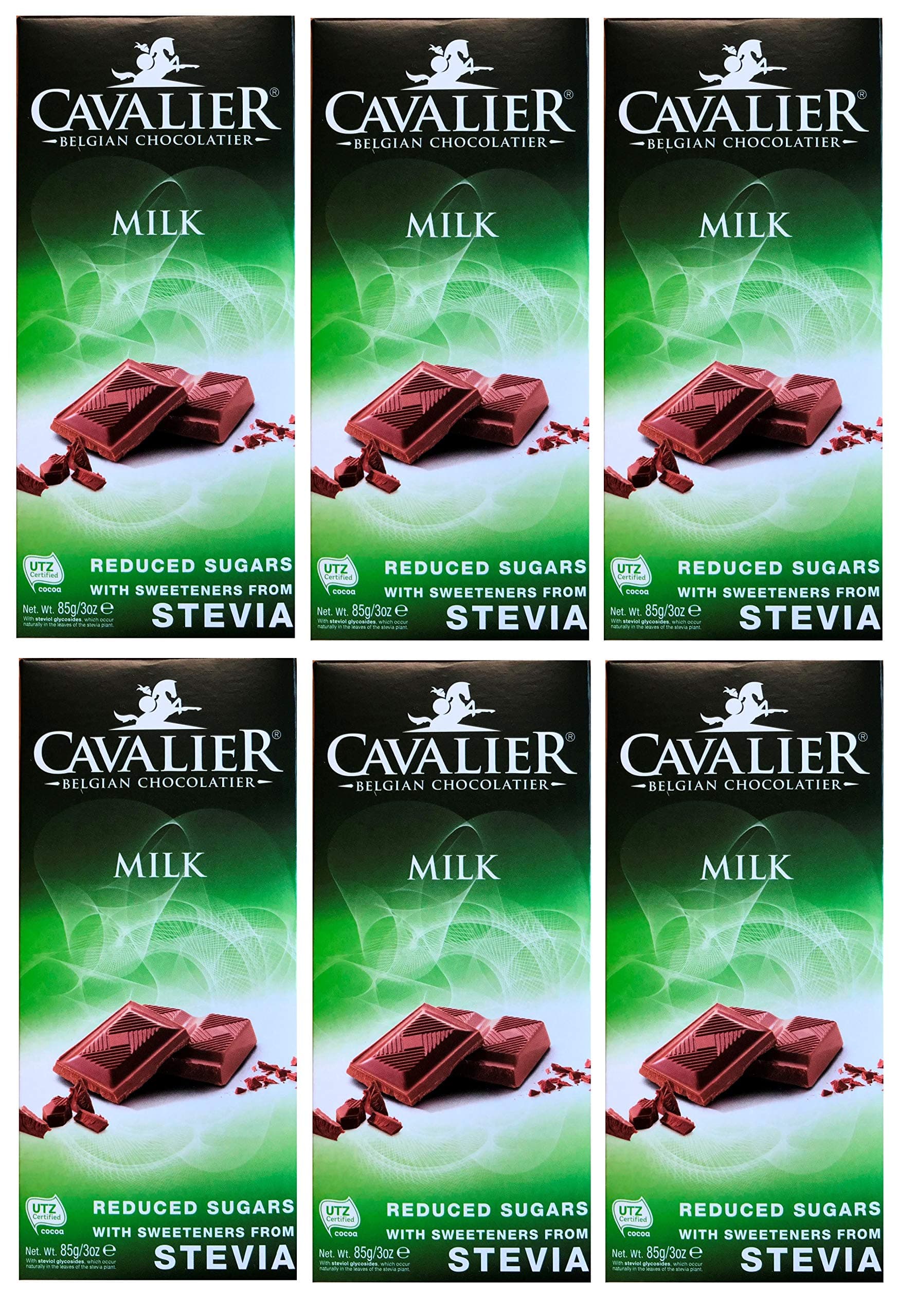 Cavalier Milk Chocolate Bar 85g - Pack of 6