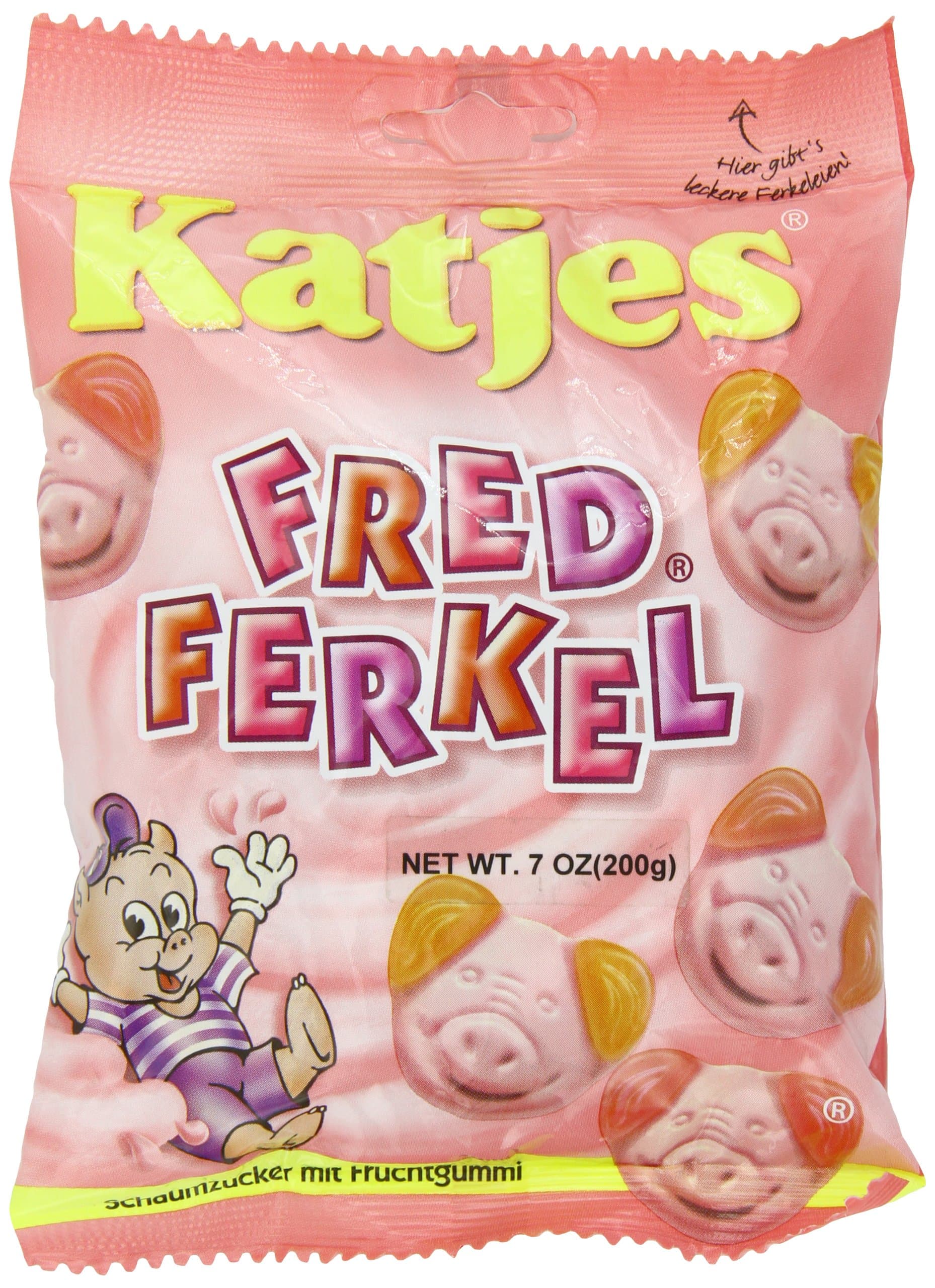 Katjes Candy, Fred Ferkel, 7 Ounce Bag