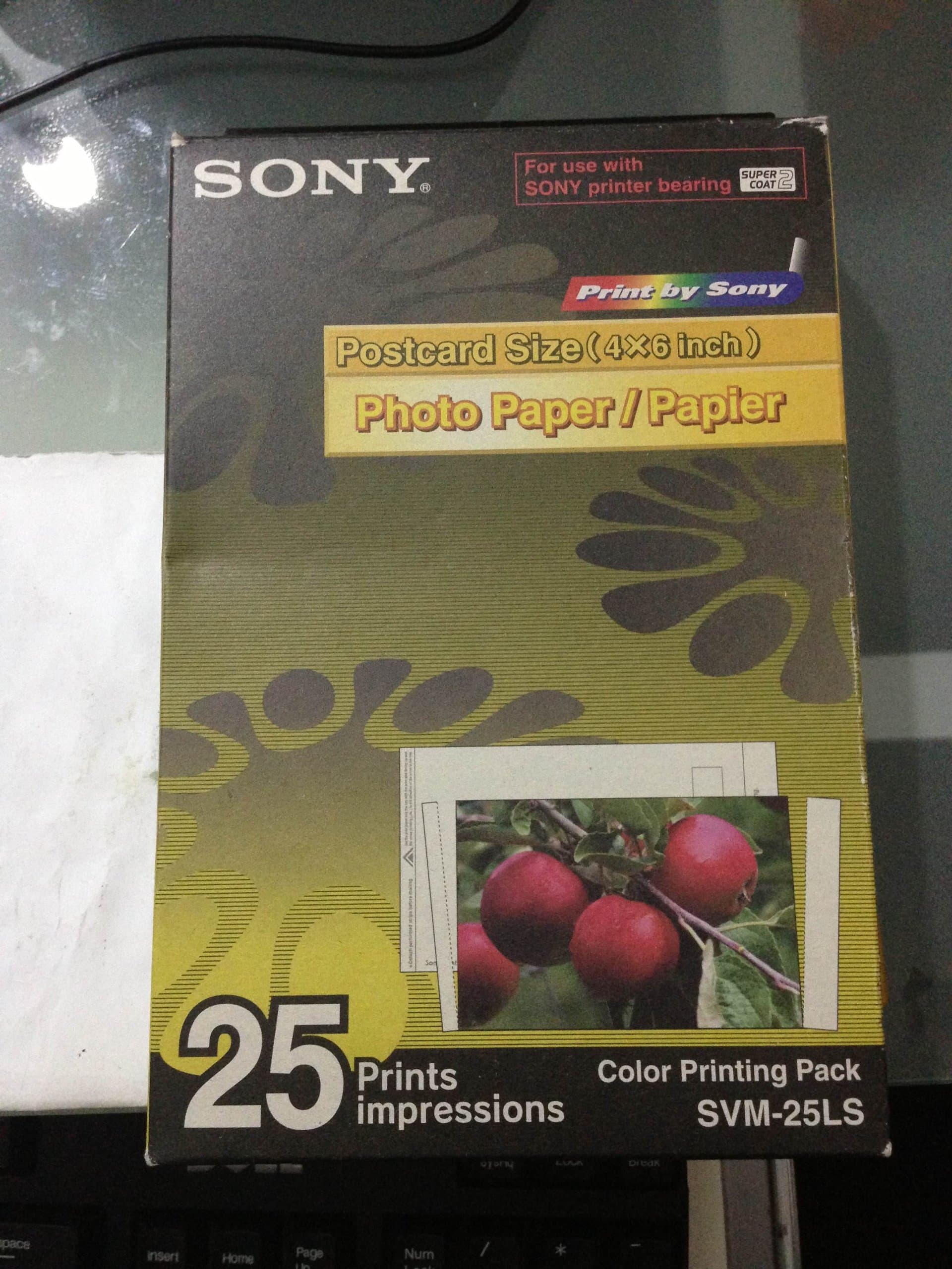 Sony SVM-25LS Color Printing Pack, Cartridge and Postcard Size Photo Paper