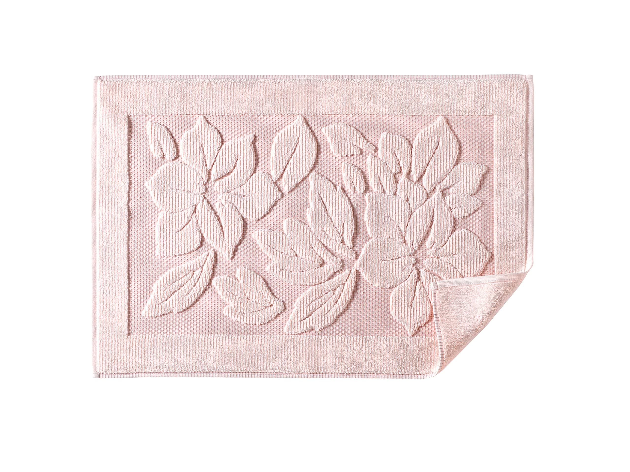 Bath Mat - Bath Rug - Bath Mats for Bathroom - Washable Shower Mats - Sink Floor Towels - 100% Turkish Cotton Bathroom Mats (1, Light Pink)