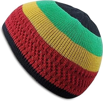 Breathable Cotton Stretchy Kufi for Men in Cool Designs - Helmet Liner