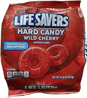 Lifesavers Cherry 14.5 Ounce Bag Individually Wrapped Candy