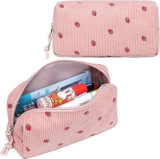 Cute Pencil Case for Kids Girls Pink Pencil Pouch Kawaii Pen Pencil Box Bag Holder for School Students