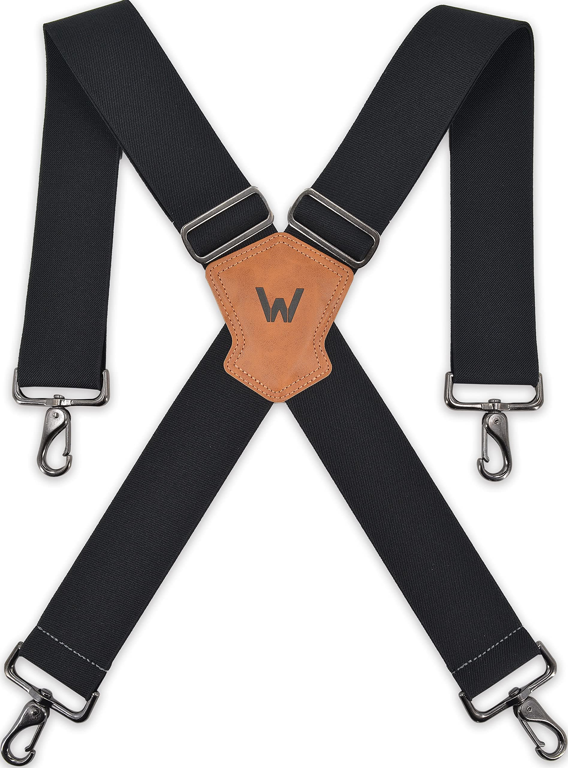 Heavy-Duty 2Inch-Wide Full-Elastic Work Suspender For Jeans
