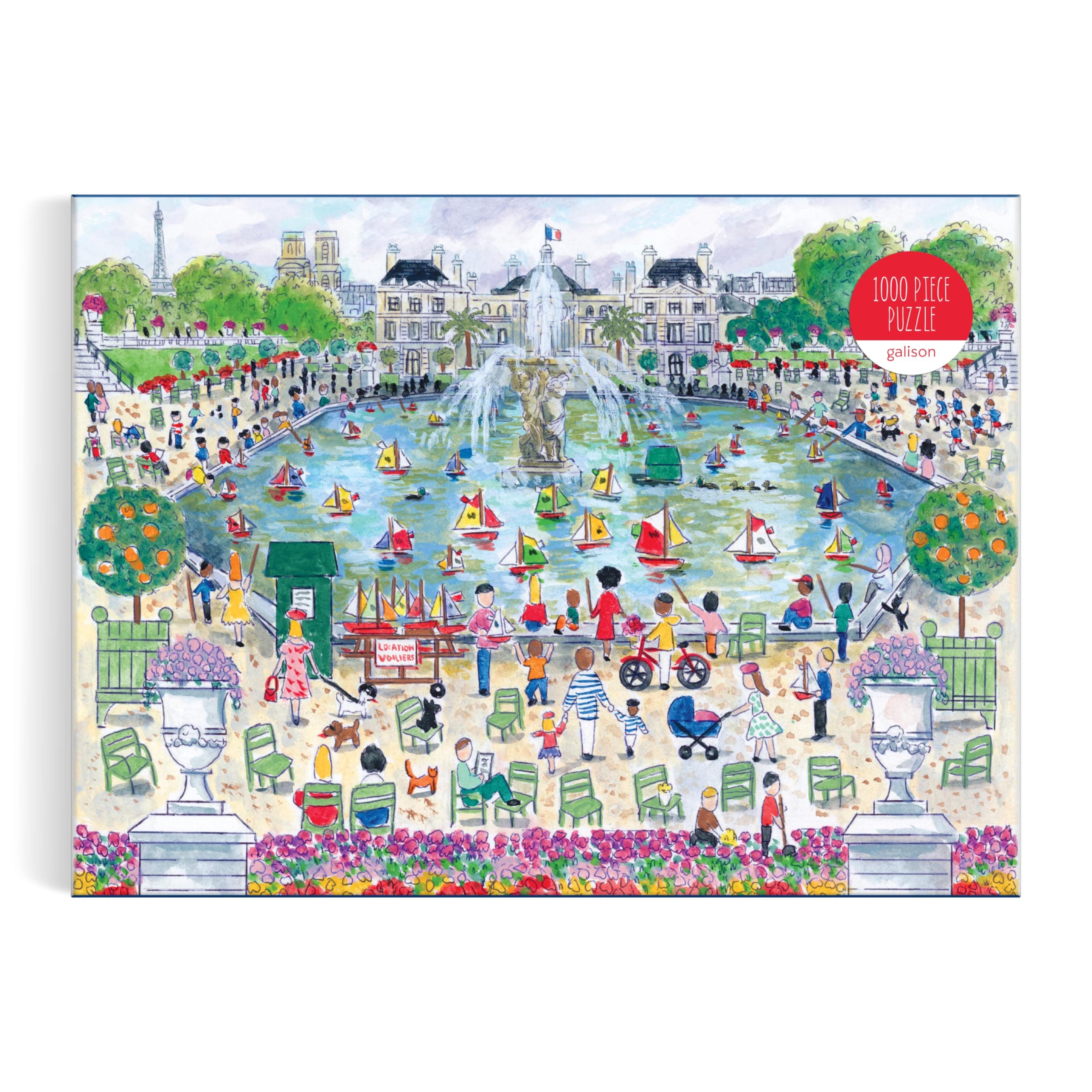 Galison Michael Storrings Springtime in Paris 1000 Piece Puzzle
